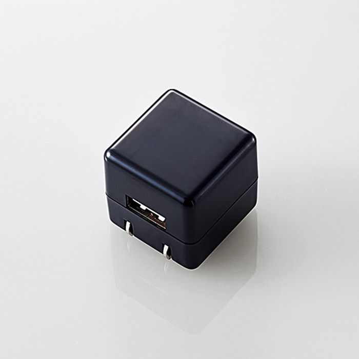 あす楽 代引不可 キューブ型AC充電器 DAP用 長寿命 1A 最大12%OFFクーポン 97％以上節約 AVA-ACUAN007BK エレコム ブラック