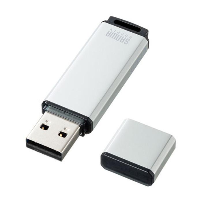 楽天市場 Usbメモリ Usb2 0 シンプルなアルミボディ 32gb Usbポートに挿すだけですぐ使える シルバー サンワサプライ Ufd 2at32gsv やるcan