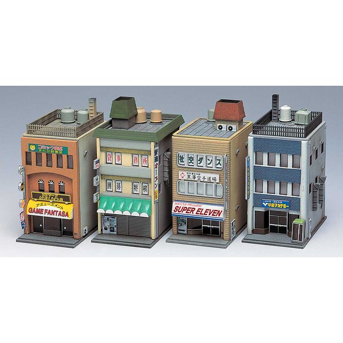Nゲージ TOMIX他マンション２棟セット＋outland建物３棟セット マンション (ブラウン) (鉄道模型) - ホビーサーチ 鉄道模型 N