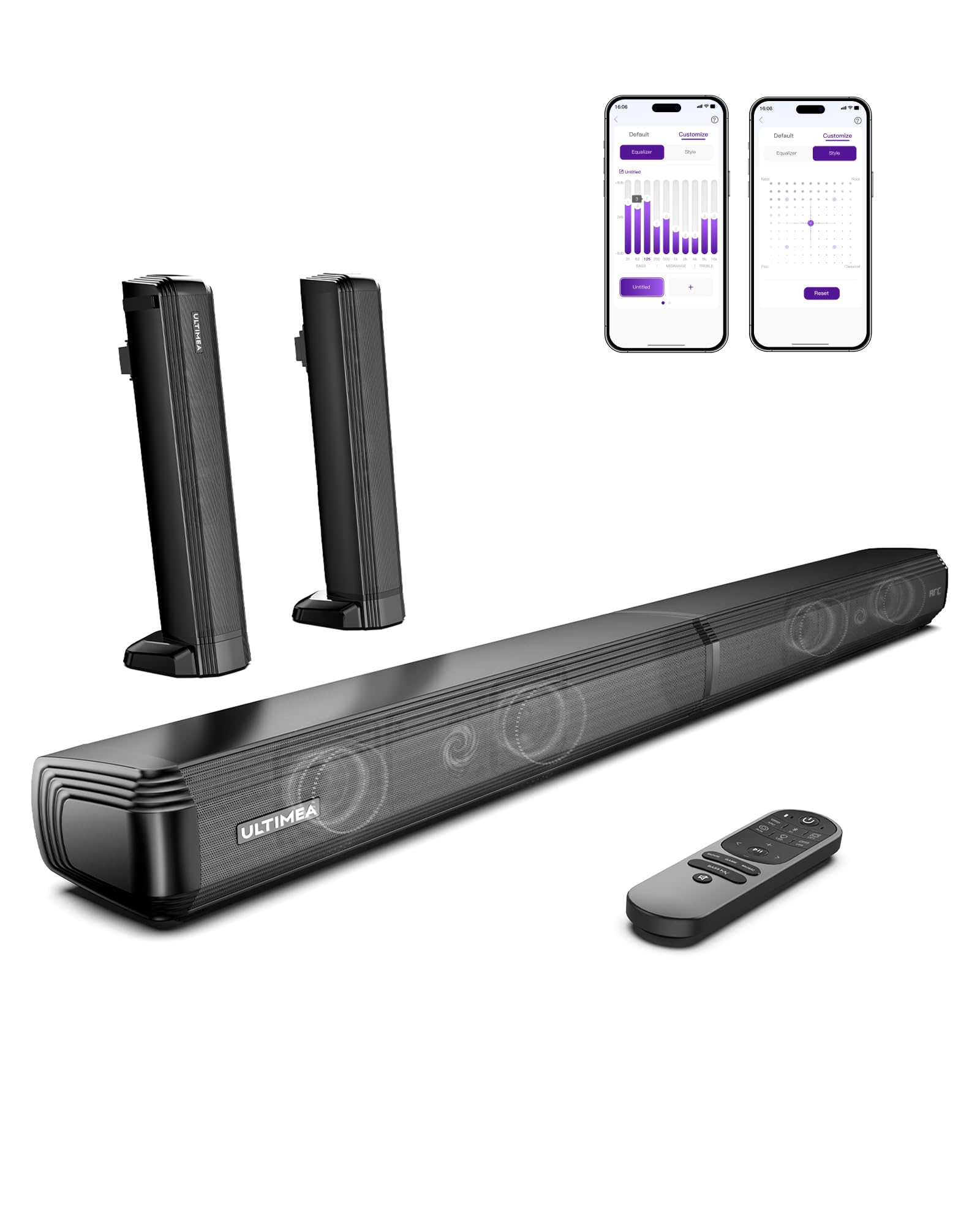 楽天市場】HolyCrab サウンドバー 2 in 1 取り外し可能 テレビ