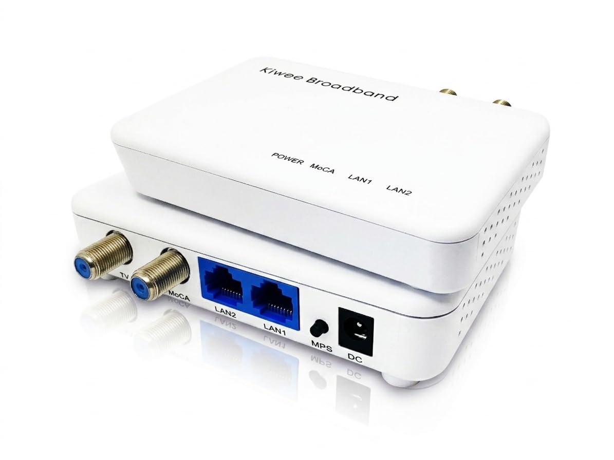 同軸ケーブル用MoCA 2.5アダプター（2.5ギガビット対応ポート&times;2搭載）- イーサネット同軸変換アダプター（型番：KB-M3-02）【2台セット】｜湖南オンライン
