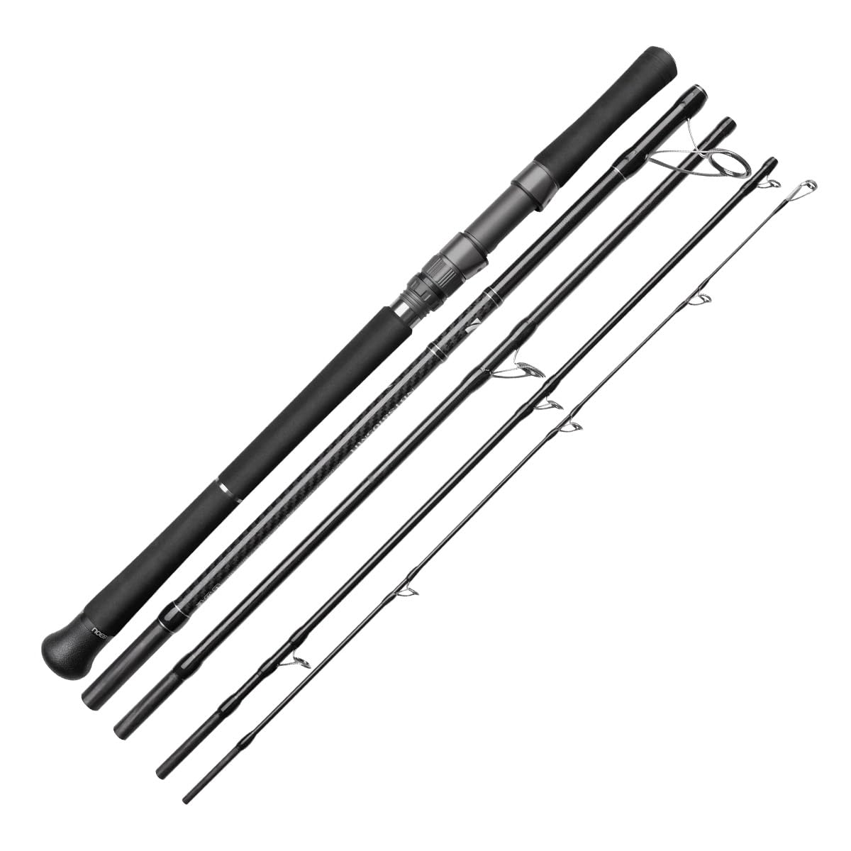 ノービ(Noeby) 旅行用ショアジギングロッド、ボーディング スピニングロッド、フジガイドセット、海釣り用ロッド、全長2.9m、5ピース、ルアーウェイト80g対応 (スピニング2.9m H)|湖南オンライン