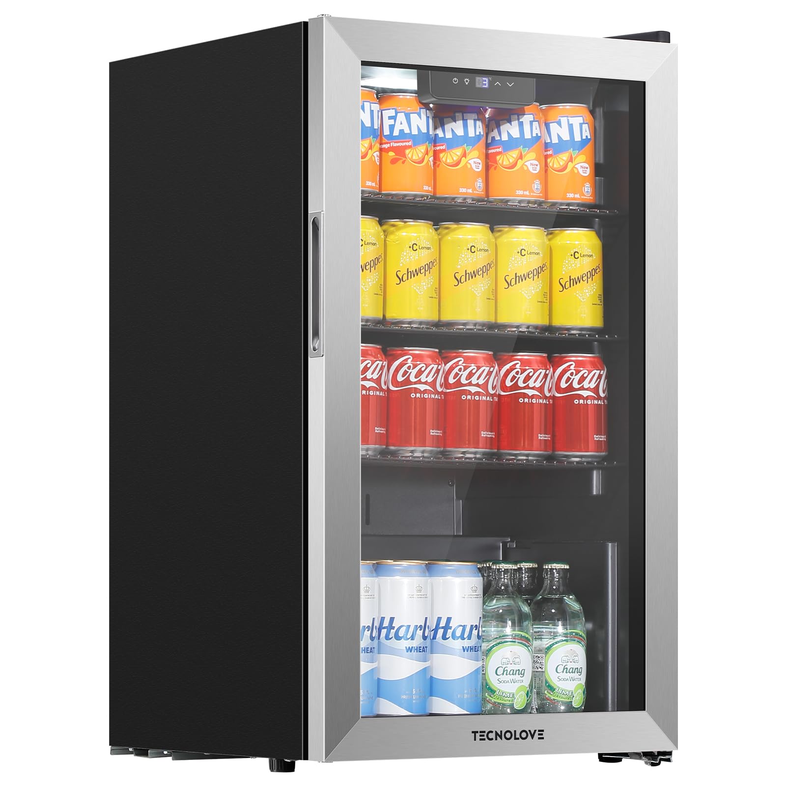 楽天市場】Tecnolove ドリンク冷蔵庫 86L 3・18℃ ファン式 幅45cm 自動