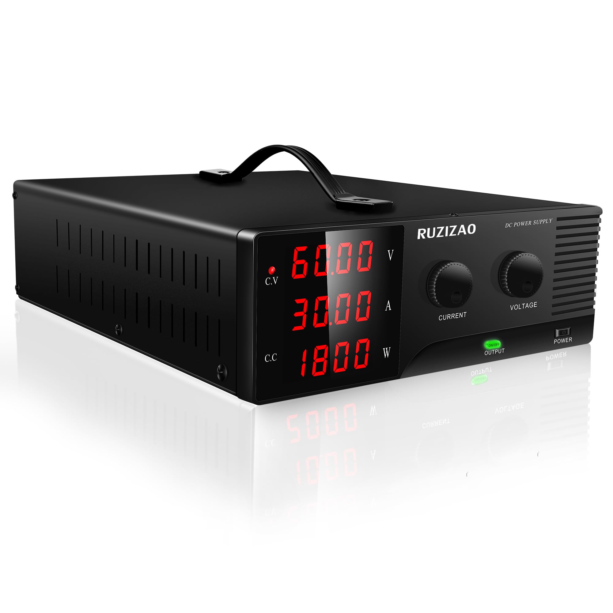 楽天市場】RUZIZAO 直流安定化電源(0~60V 0~30A) 1800W大電力 可変DC
