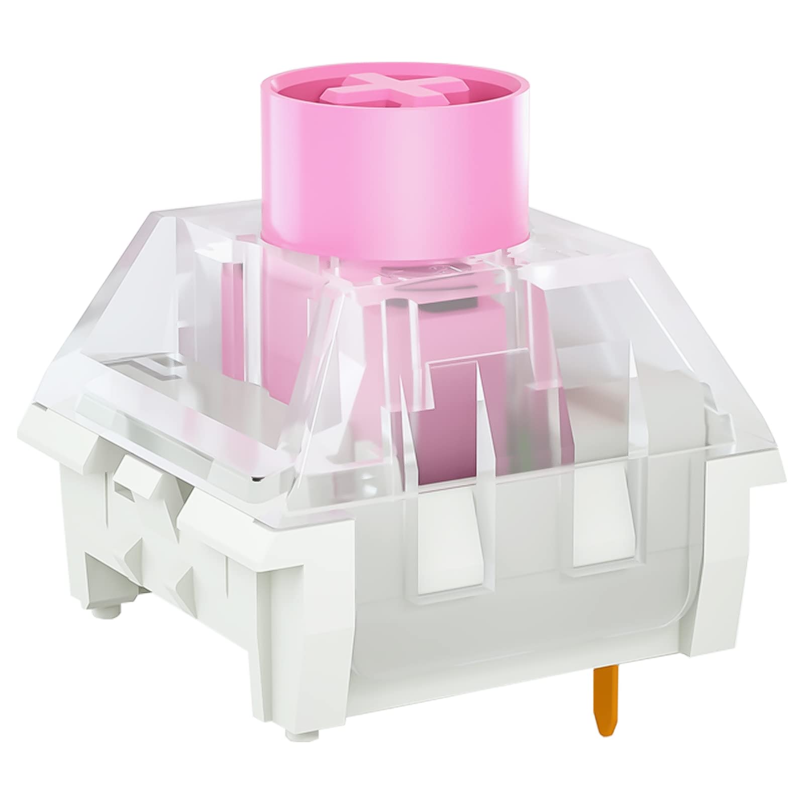 DRAOZA Kailh Box サイレントピンクスイッチ RGB SMD リニアスイッチ 防塵 メカニカルキーボード MXスイッチ用 (Kailh Silent Pink 108個)