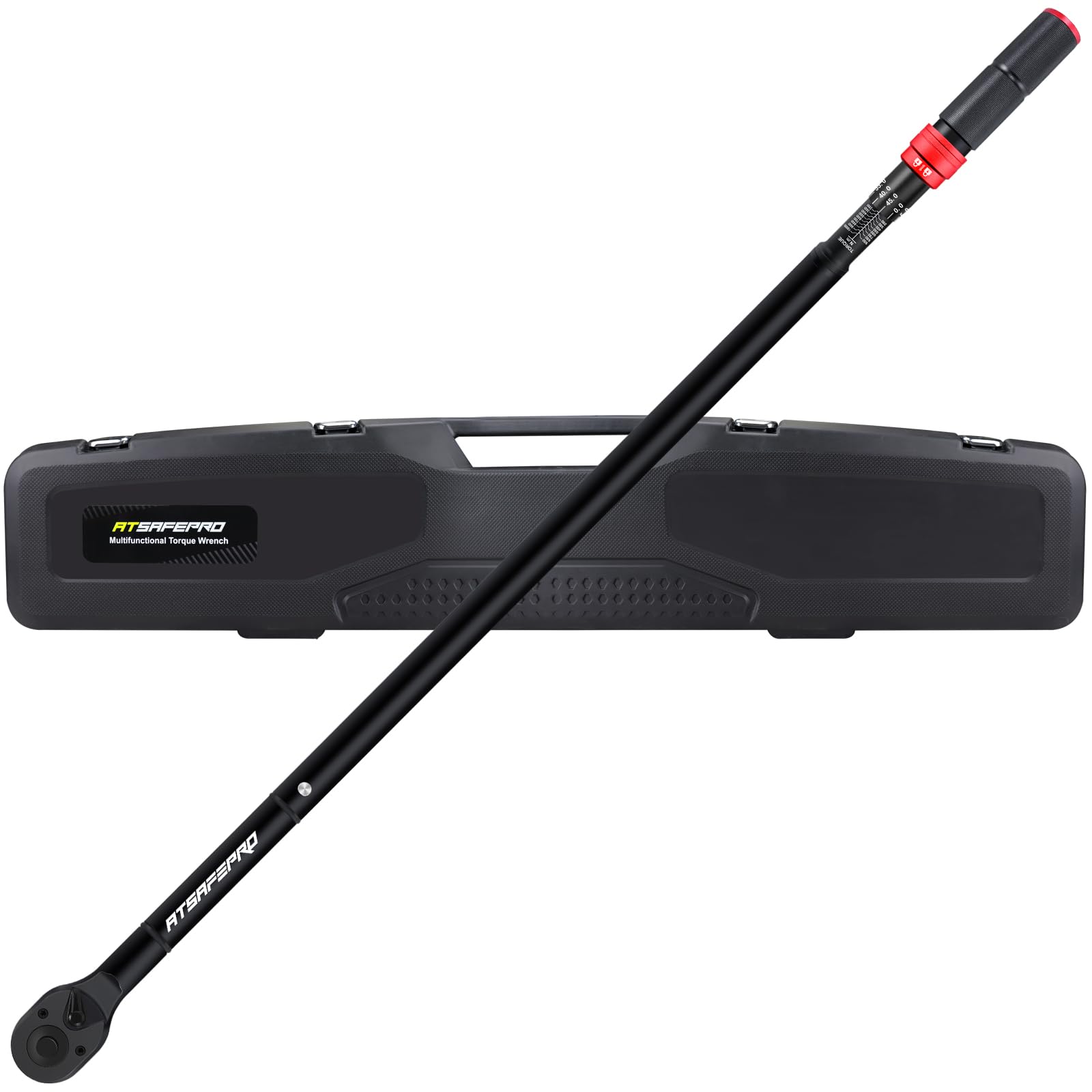 ATsafeproトルクレンチ3/4インチ プレ セット型 差込角19mm 200-1000 N.mトルクレンチ トラック タイヤ交換精度 ±3% 大型車、トラック、トラクター、電車など・校正証明書・日本語取扱説明書 48T