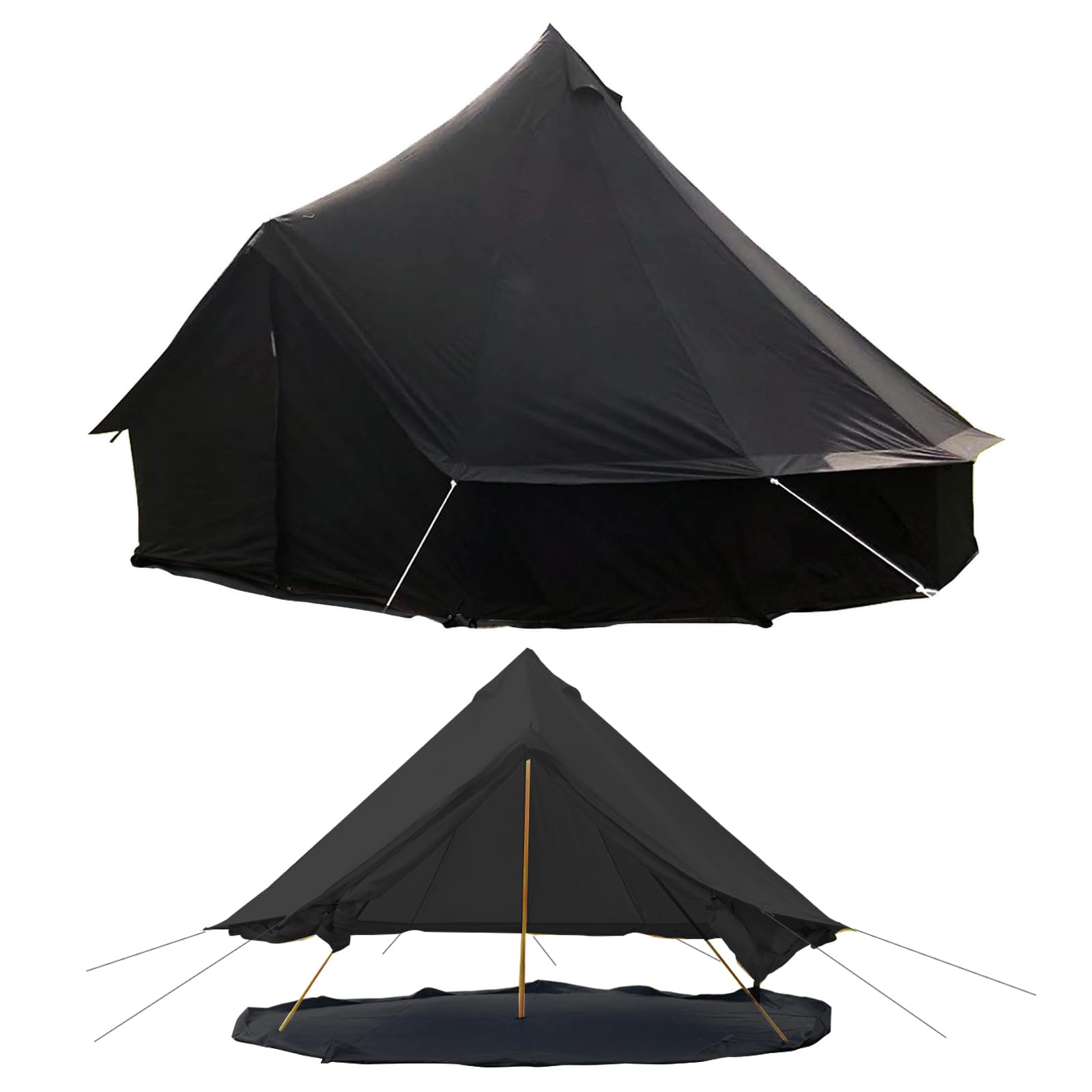 楽天市場】Kanggogoベルテント5m大きいワンポールテントグランピング