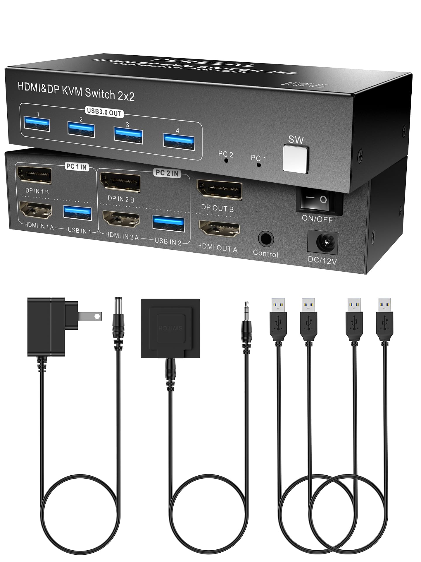 楽天市場】デュアルモニター USB3.0 DP HDMI KVMスイッチ 8K@60Hz/4K