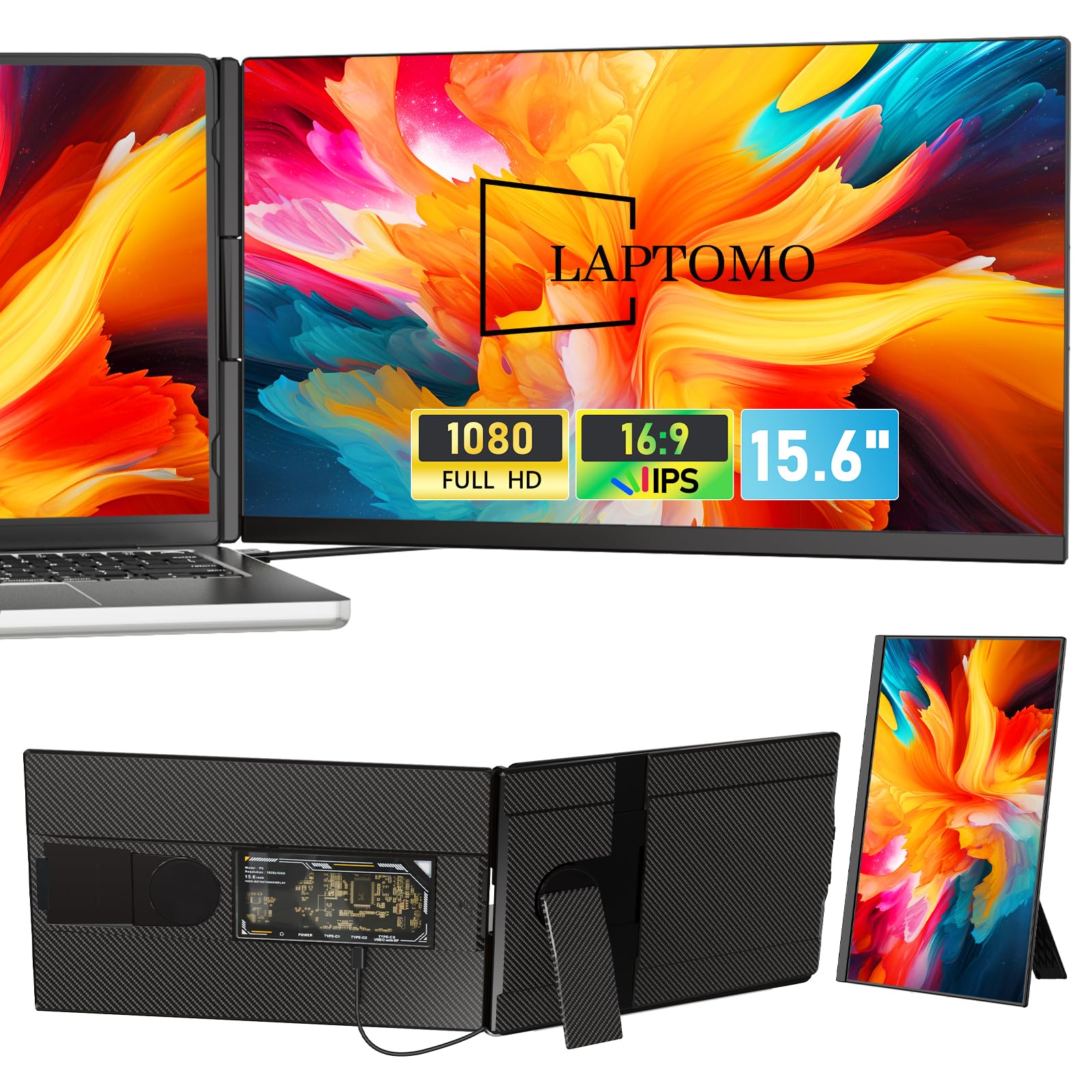 楽天市場】デュアルディスプレイダブルモニタートリプルモニター15.6