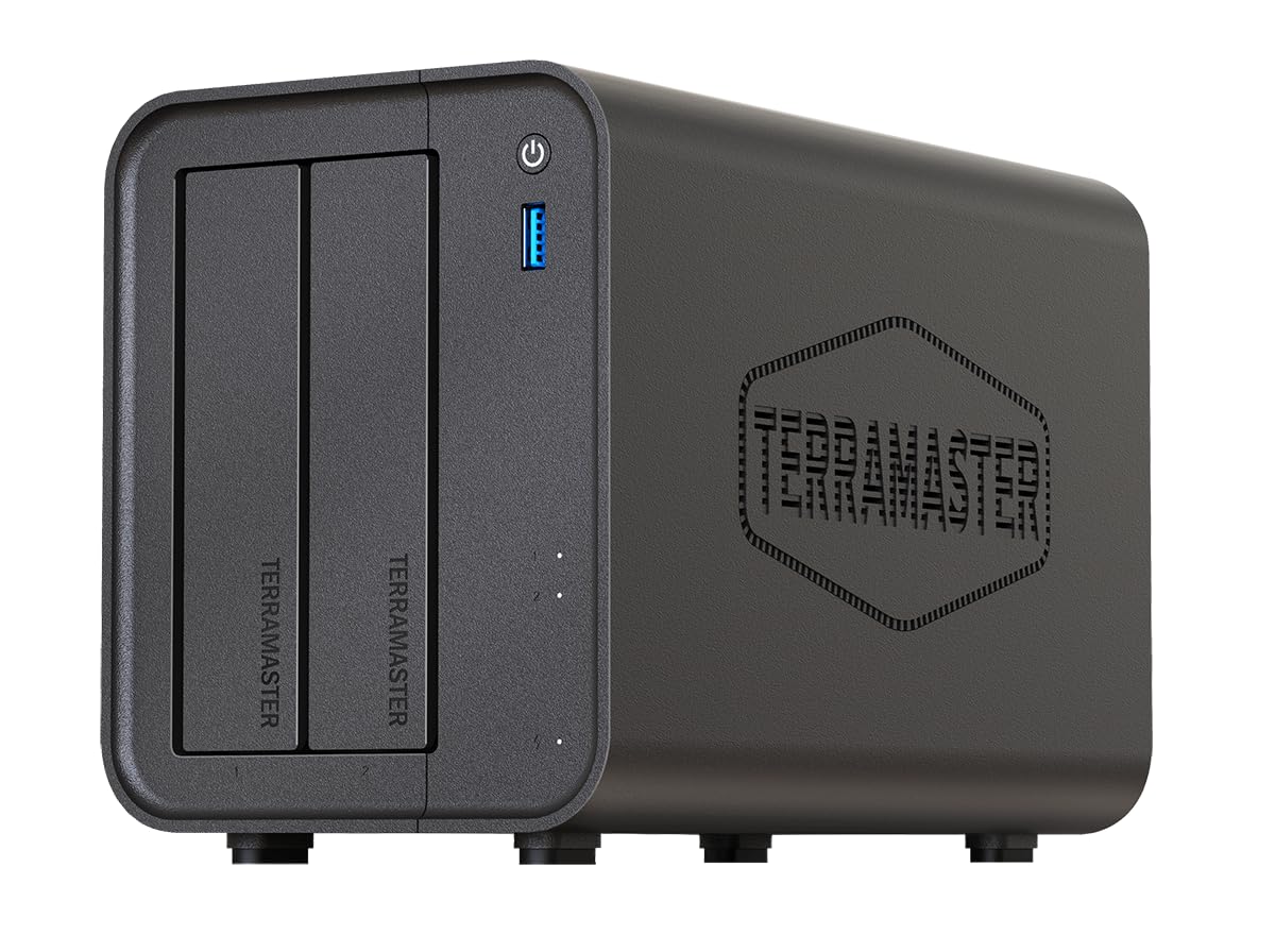 TERRAMASTER NASキット 2ベイ F2-425 デスクトップ Intel N5095 クアッドコアCPU 4GB DDR4 RAM、2.5GbE、USBポート 2 * 10Gbps 1 * 5Gbps、個人、ホーム向けネットワークストレージ「H｜湖南オンライン