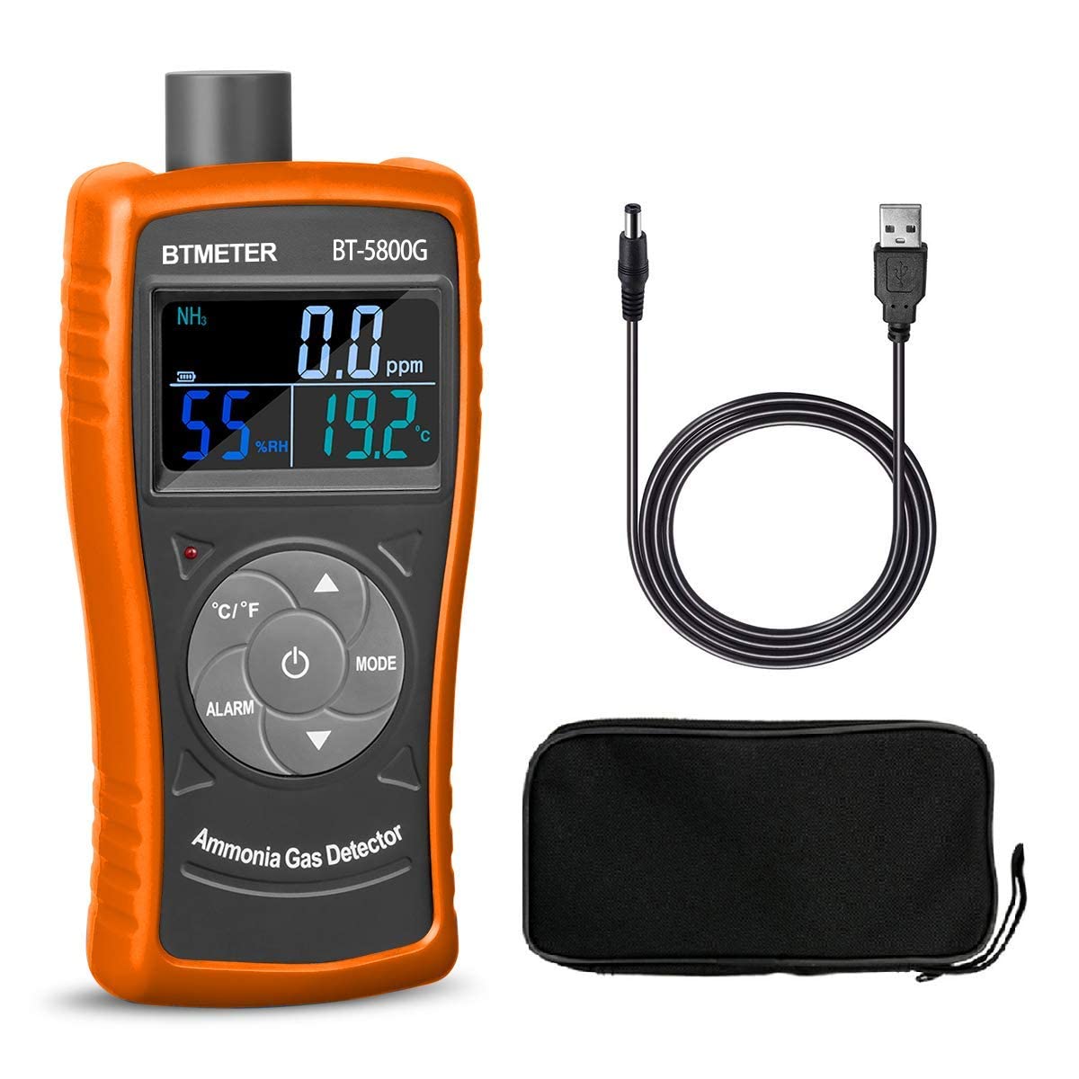 BTMETER BT-5800Gアンモニアガス検出器センサー、温度 湿度テスターを備えた0~100 ppm NH3モニターゲージのテスト測定 農場 農業 肥育場に適しています -日本語マニュアル|湖南オンライン
