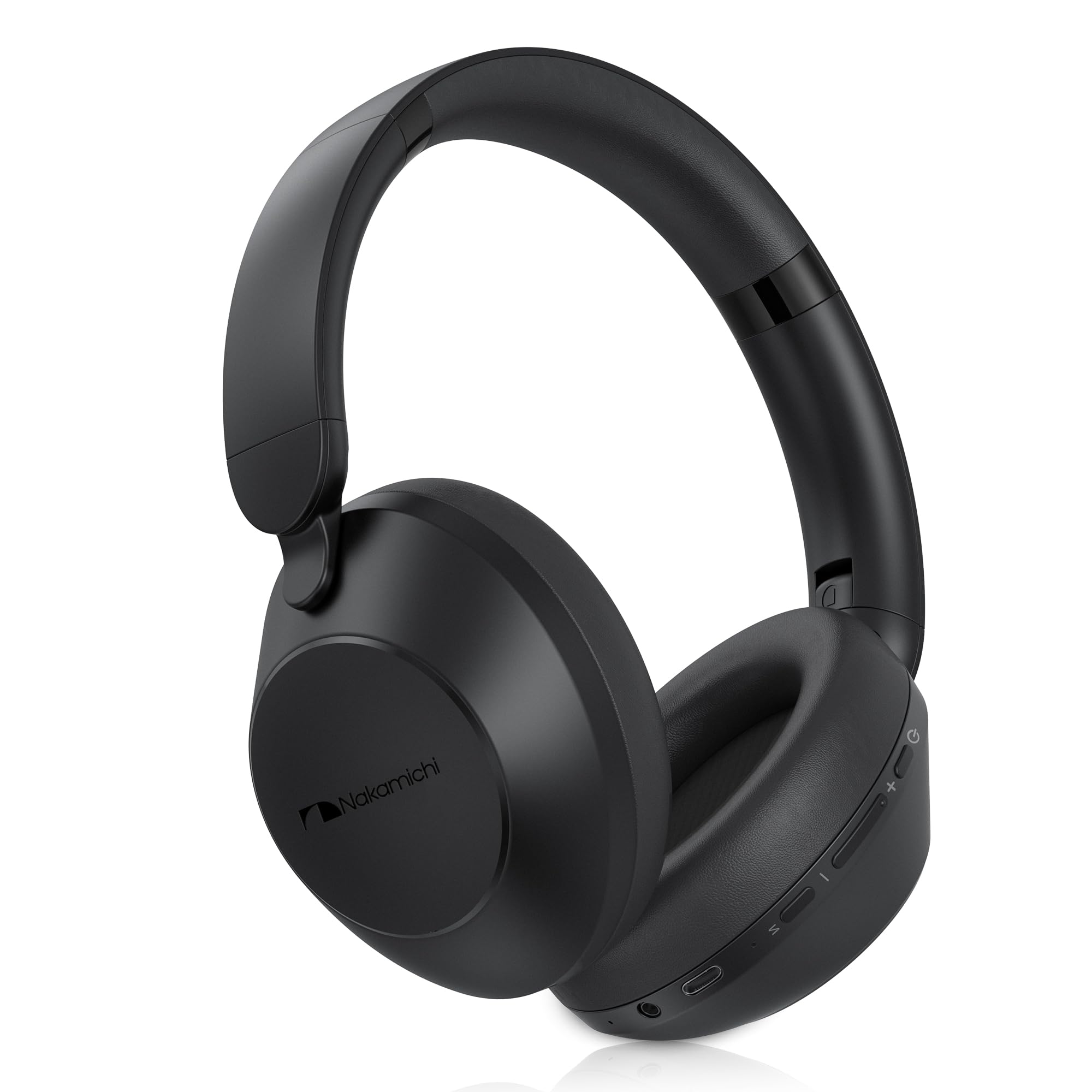 Nakamichi ヘッドホン Bluetooth 5.3 ANCノイズキャンセリング マイク内蔵 ワイヤレスヘッドホン 50時間連続再生 マルチポイント 有線無線両用 低遅延モード オーバーイヤーヘッドホン Elite Five ANC