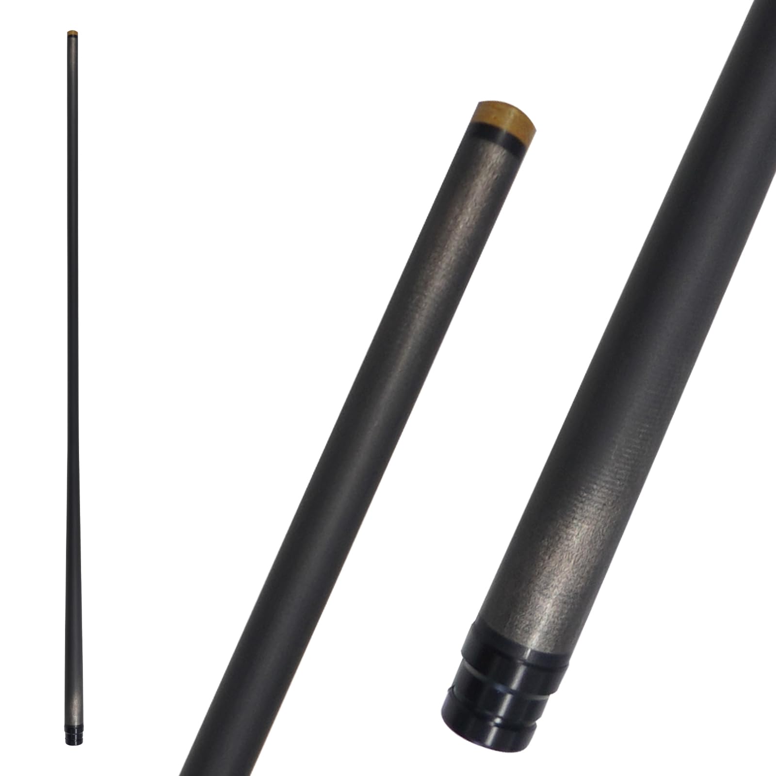 OKHEALING - 30インチ ピン カーボンプールキュー シングルシャフト、ティップ 11.8mm、12.4mm 超スムーズ、コントロール性 プロテーパー (Uni-loc_12.4mm)|湖南オンライン