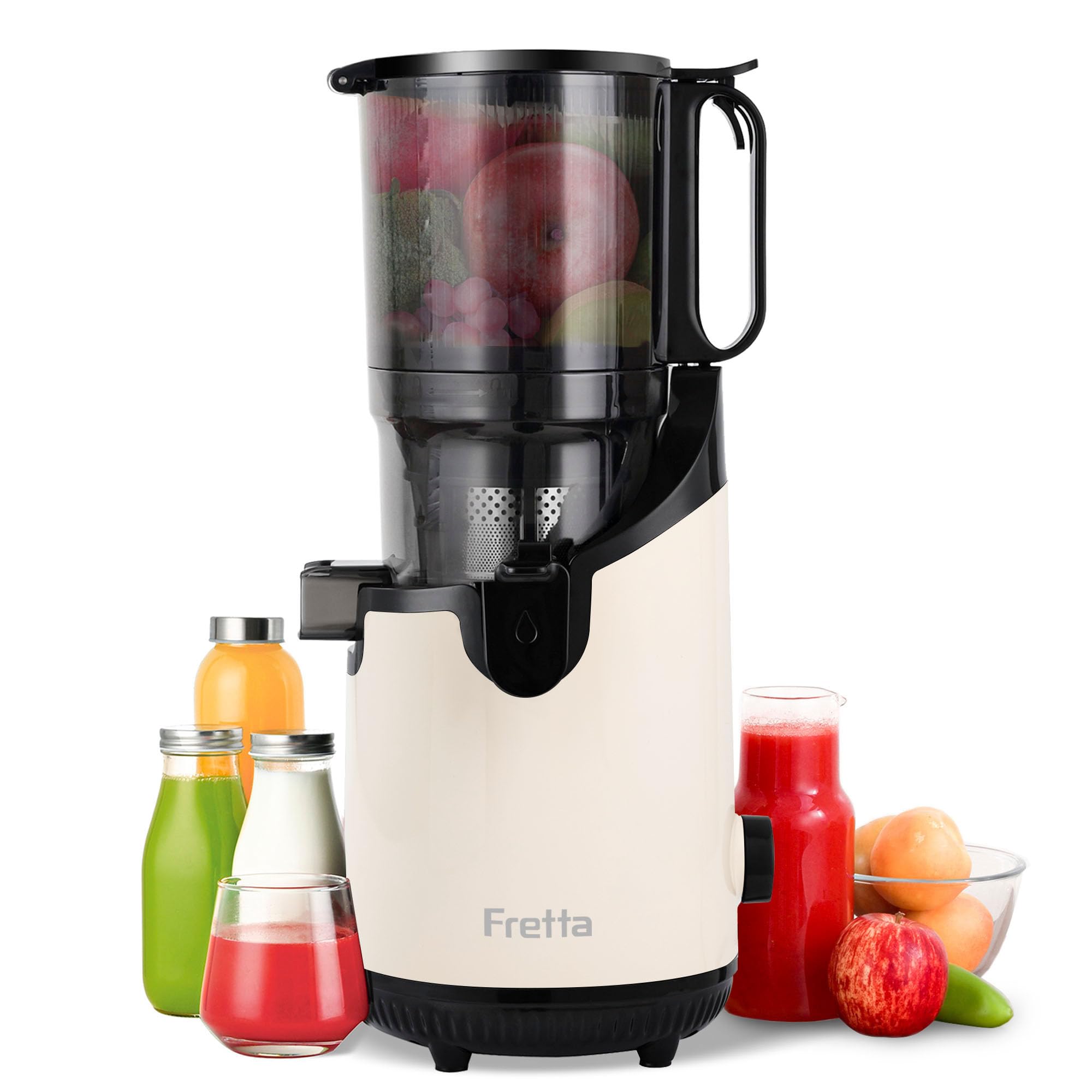 楽天市場】Fretta ジューサー 10.8cm広い投入口 1L大容量 スロー 