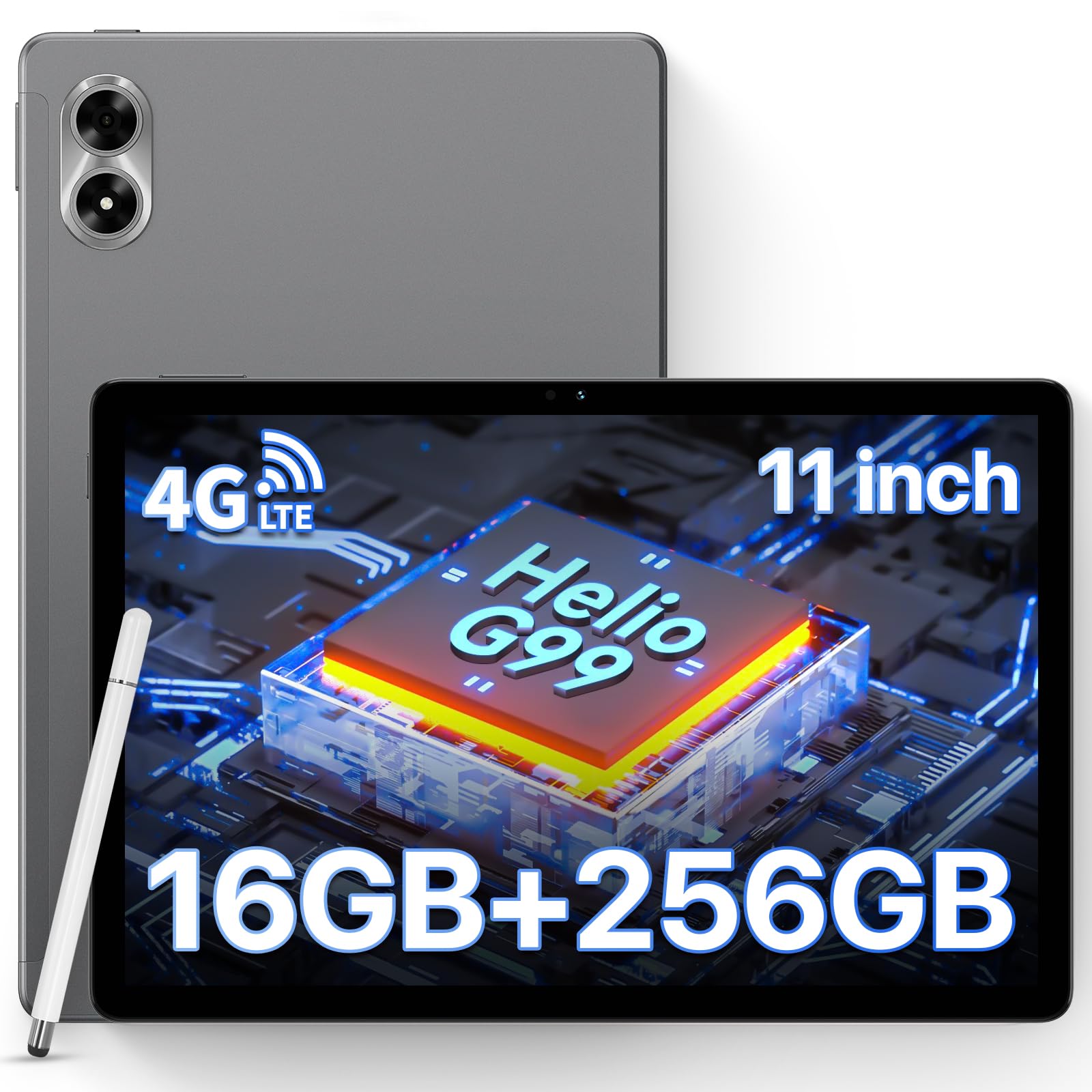 Helio G99 タブレット 11インチ 8コア、2.2GHz CPU Android SIMフリー Tab 16GB RAM+256GB 1TB TF拡張 UMIDIGI G7 Tab Pro 1920*1200 FHD 8000mAh+18W Typ