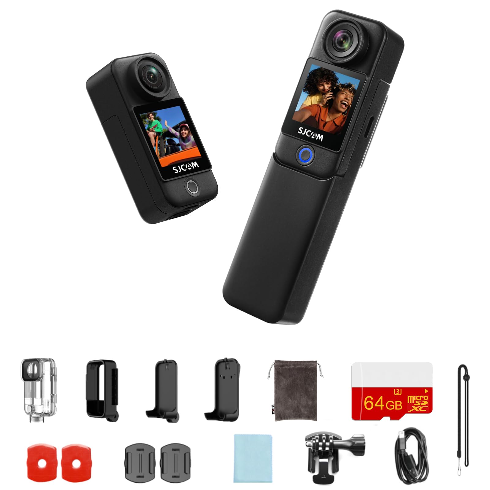 楽天市場】SJCAM C400 C400Pocket 4K vlogカメラ｜防水30M｜7時間持続