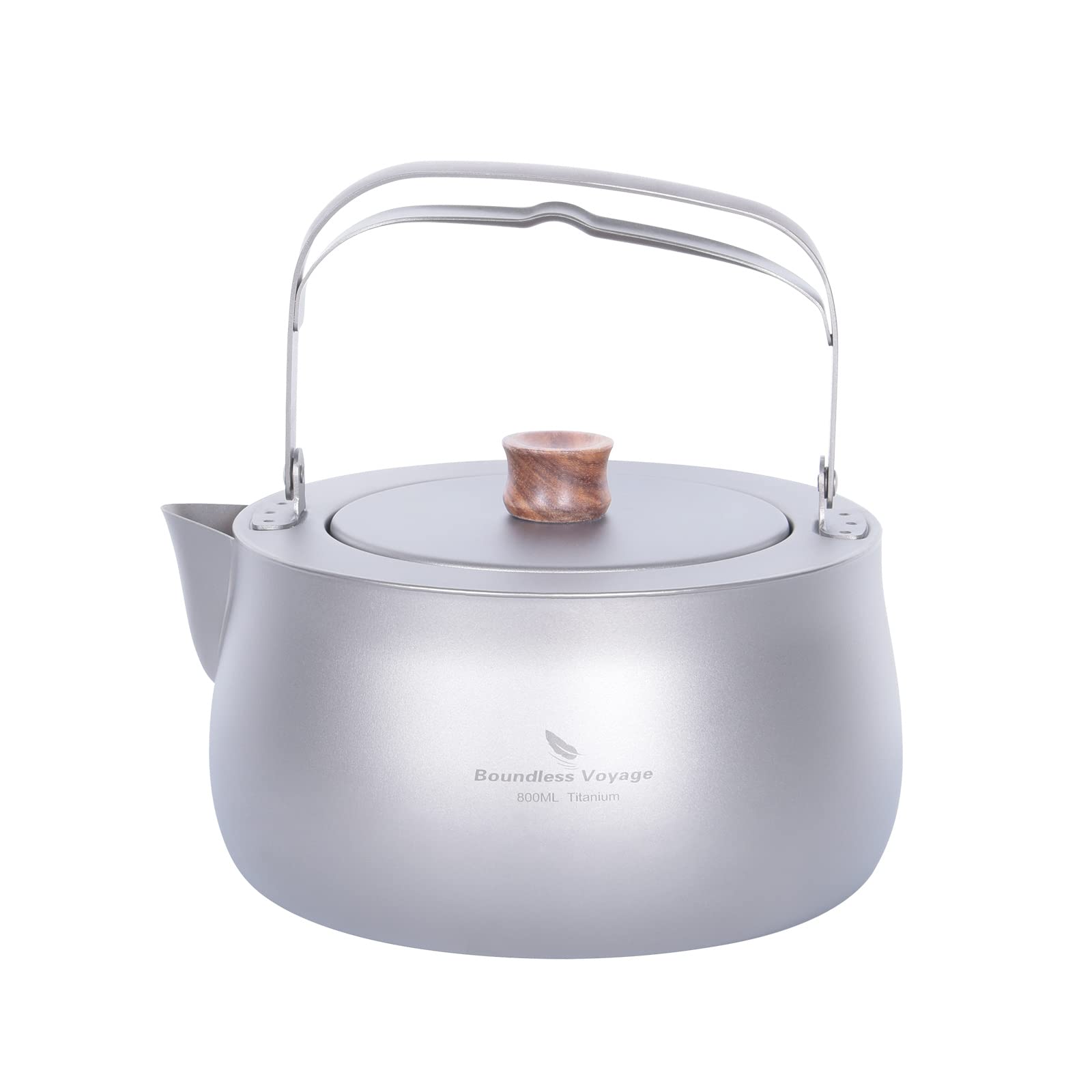 Boundless Voyage チタンケトル やかん 800ml ケトル ケットル キャンプ キャンプケトル アウトドアケトル チタン 軽量 おしゃれ 直火 ソロキャンプ アウトドア用品 キャンプ用品 収納袋付き Ti3131D｜湖南オンライン