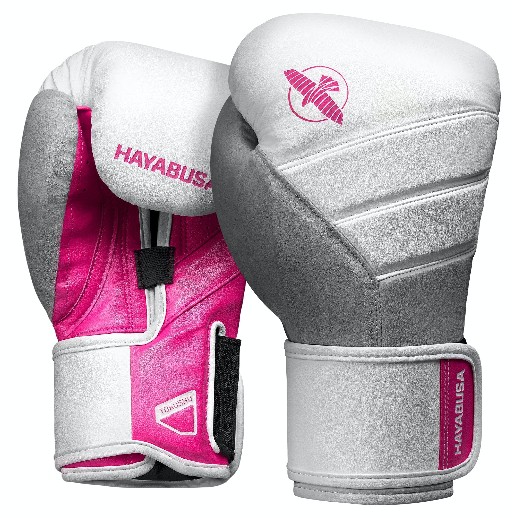 Hayabusa T3ボクシンググローブ(男女兼用) - ホワイト/ピンク, 14oz|湖南オンライン