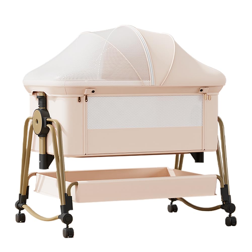 楽天市場】Oqhvup ベビーベッド 添い寝 乳児用ベッド 新生児ベッド 高
