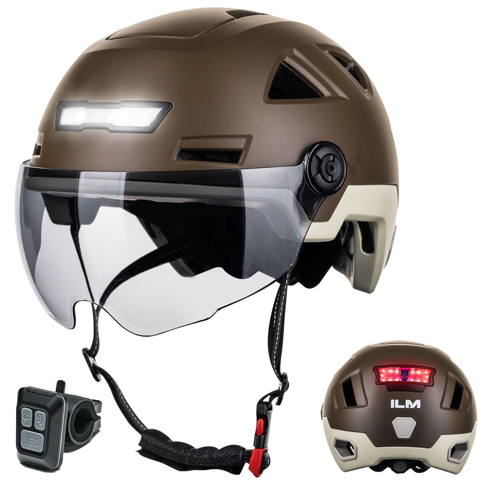 ILM 自転車 ヘルメット 大人 明暗センサーライト付き リモコン操作 CE/CPSC/ASTM/NTA8776安全規格 サイクリングヘルメット 通学通勤 軽量＆通気 高剛性耐衝撃 サイズ調節 楽天市場】ILM 自転車 ヘルメット 大人 スマートセンサーライト付き CE