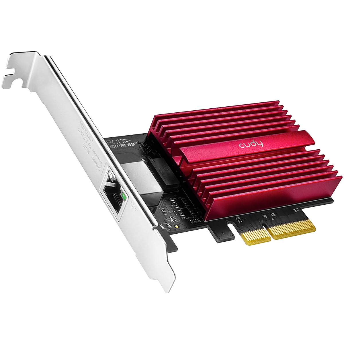 Cudy 10GB PCIe ネットワークカード 10G Base-T PCIe アダプタ フローコントロール 10ギガビットイーサネットアダプター Windows 11/10 WindowsServer 2022 Linux対応 ネットワークケーブル付き｜湖南オンライン