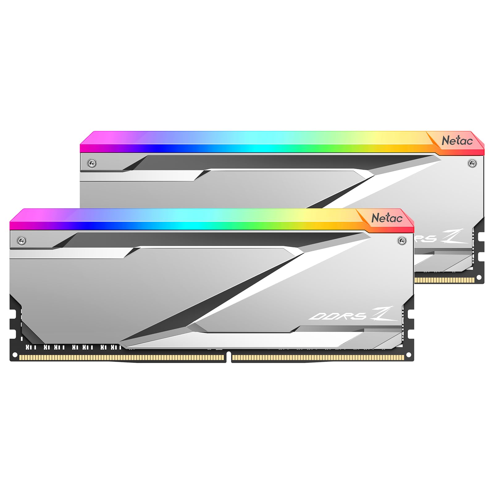Netac Z RGB DDR5-7200MHz メモリ 16 GBX2 デスクトップ PC メモリ DDR5 32 GB-7200MHz 288 ピン-UDIMM サポート インテル XMP 3.0