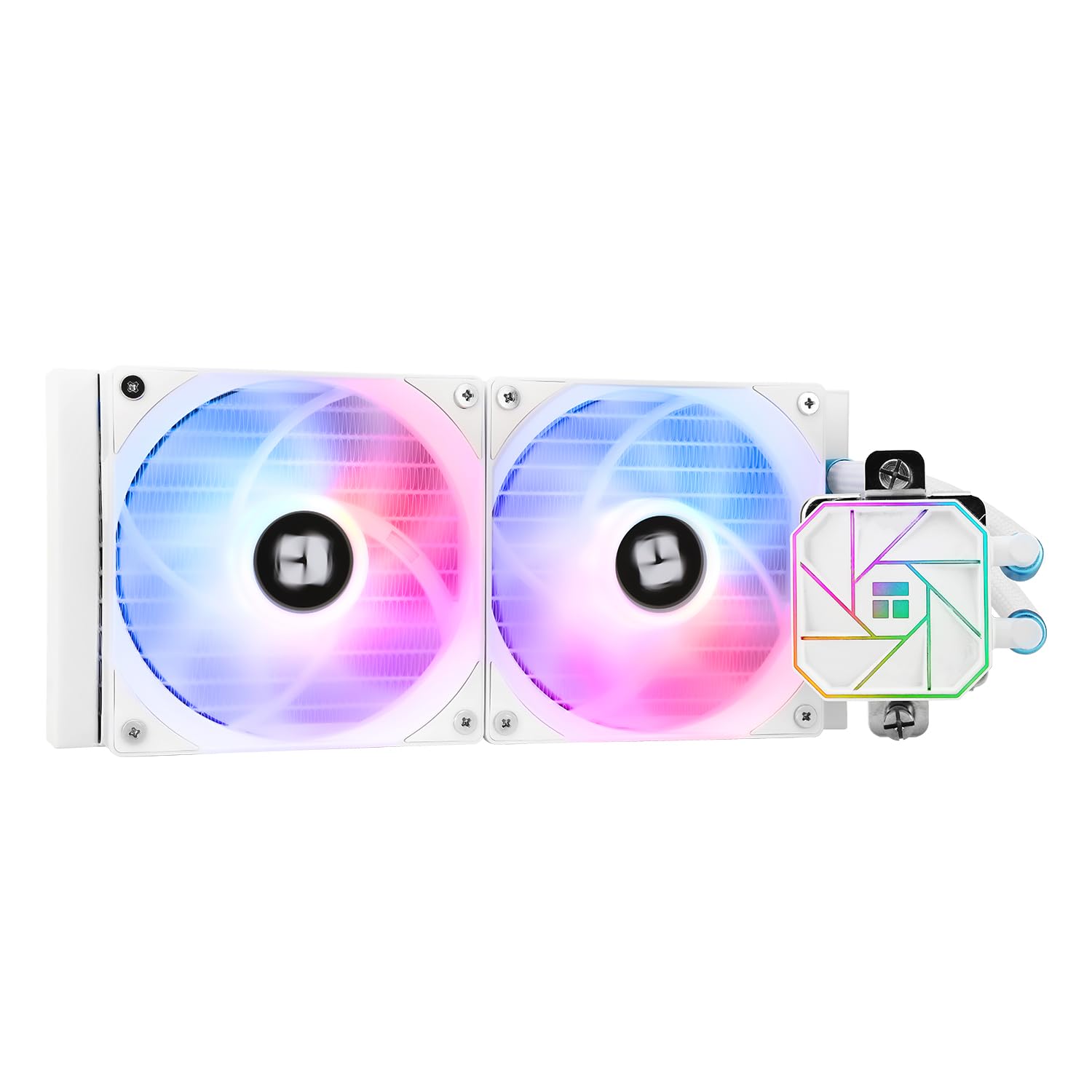 THERMALRIGHT AQUA ELITE 240 WHITE V3 リキッドCPUクーラー、AIOポンプヘッド最高回転数3300RPM、TL-C12B-S V2&times;2 PWMファン、AMD/AM4/AM5、Intel LGA1150/1151/1200｜湖南オンライン