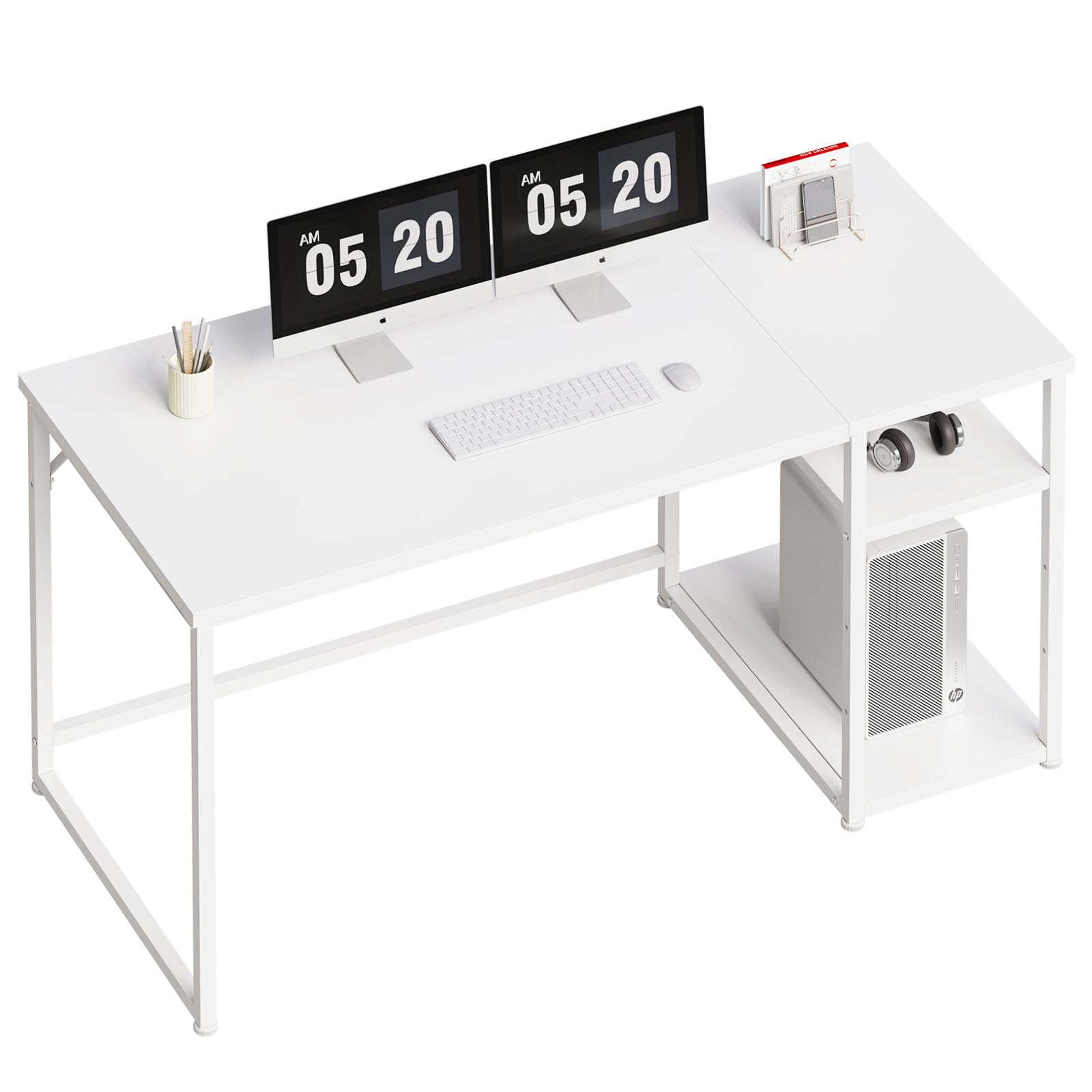 DEWEL ゲーミングデスク パソコンデスク 幅170+150cm 奥行60cm Amazon | DEWEL ゲーミングデスク パソコンデスク 幅170+150cm