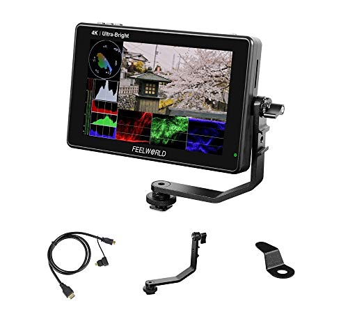 Feelworld LUT7S PRO 7インチ超高輝度2200 nits 3D LUTタッチスクリーンDSLRカメラモニター1920x1200 IPS 4K HDM・SDI入/出力(F970外付け供給キット付き)|湖南オンライン