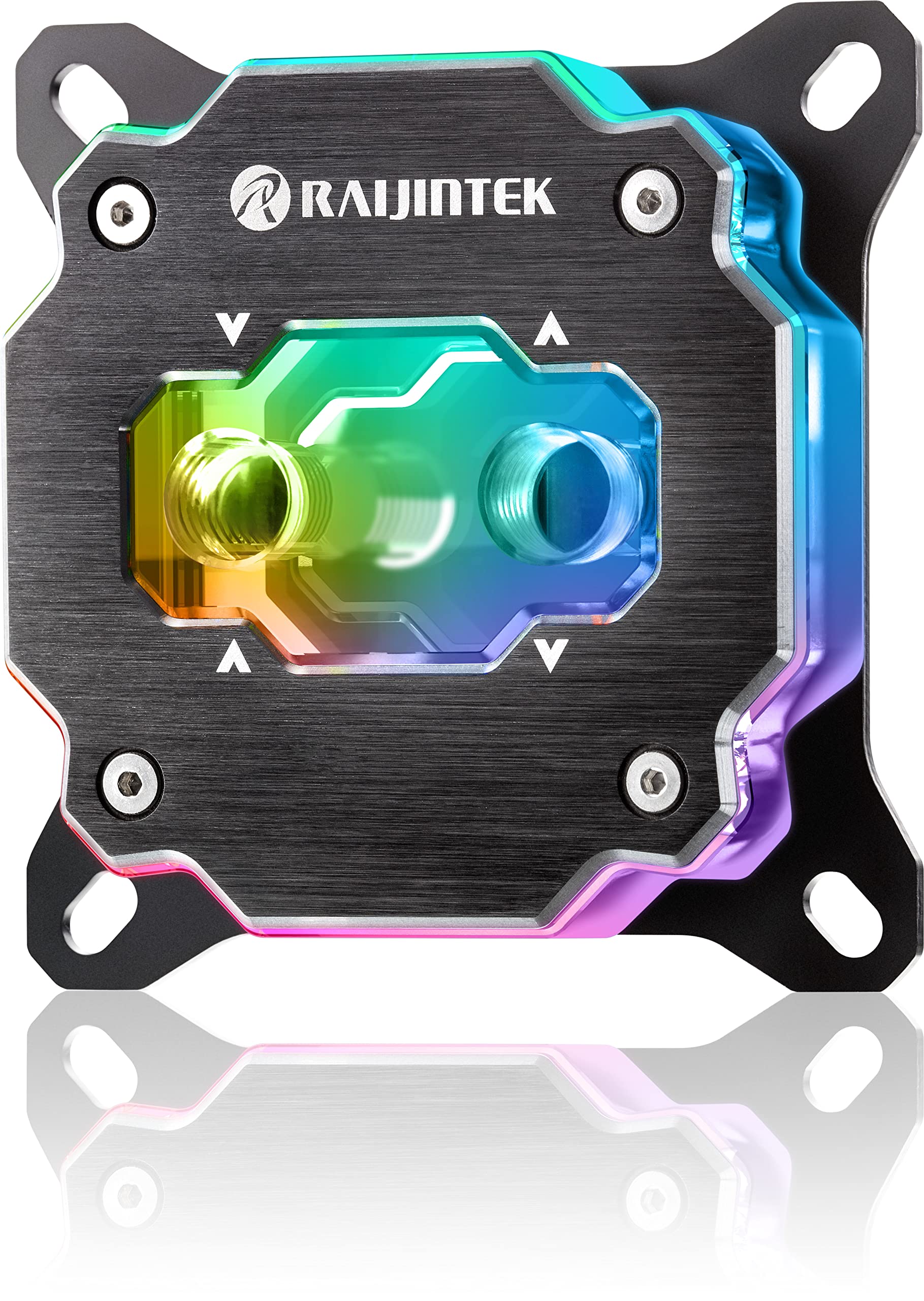 RAIJINTEK FORKIS PRO RBW、ARGB LED ライト付き CPU ウォーターブロック、フル銅素材、合金化により溶解、3D マイクロフィン構造を採用、Intel(R) LGA 1700、AMD(R) AM5 (0R40B00200)|湖南オンライン