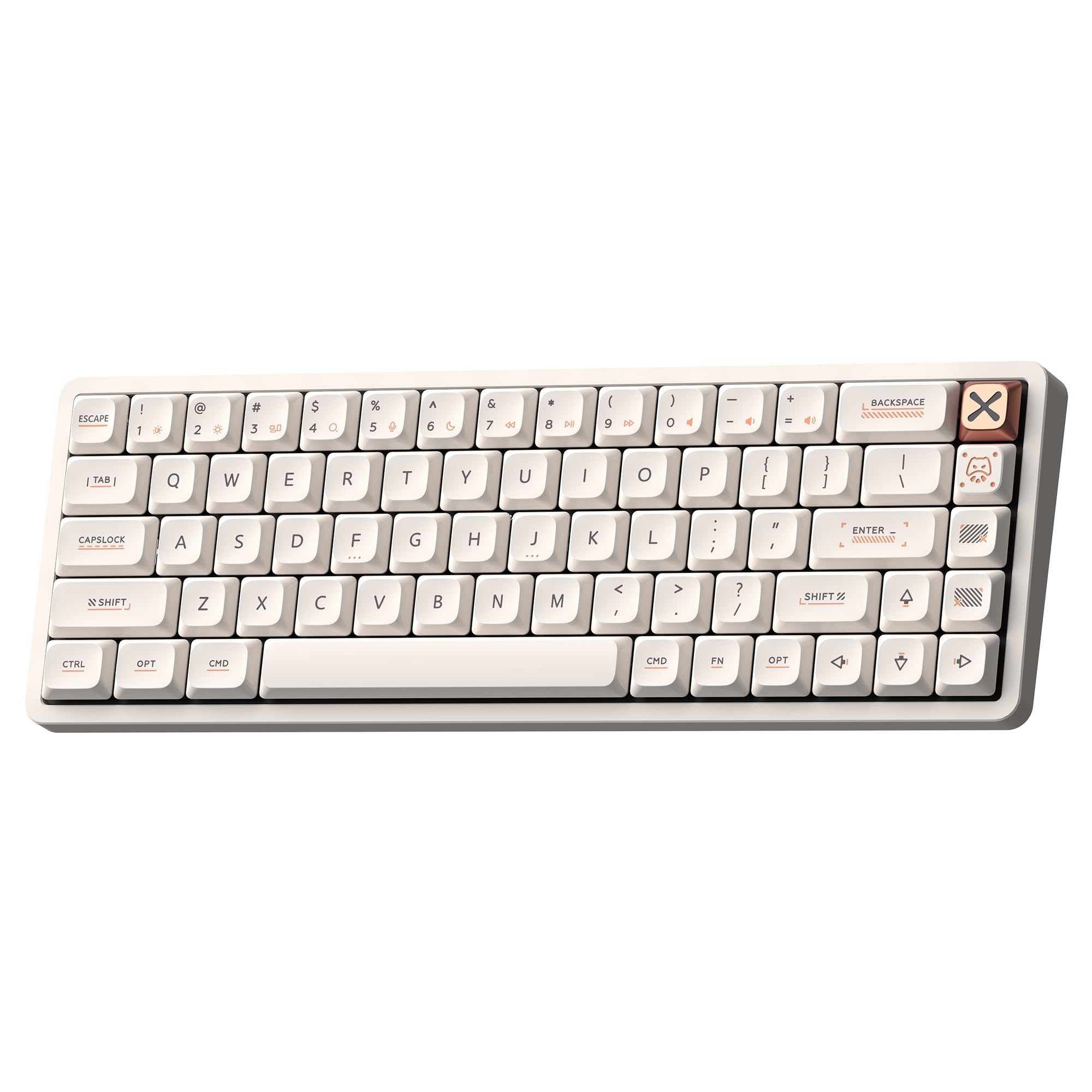 IQUNIX Magi65 ロープロファイル メカニカルキーボード、65% ワイヤレスキーボード ホワイト