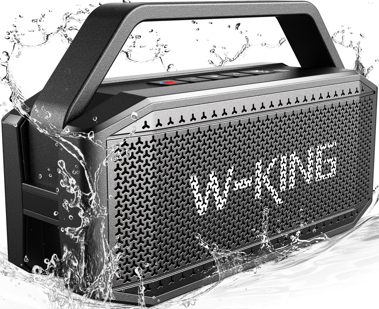 ぶるーとゅーす スピーカー W-KING 60W RMS 100Wピーク、スピーカー bluetooth ワイヤレス ポータブル重低音、IPX6防水屋外ワイヤレススピーカー、Bluetooth 5.0、True Wireless Stereo、40時間再生