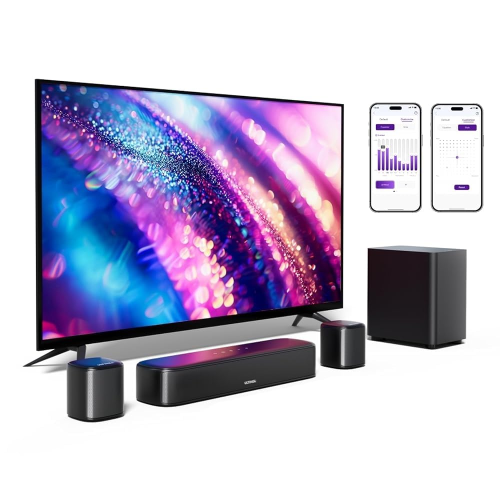 サウンドバー スピーカー　2 in 1 取り外し可能 テレビ ULTIMEA サウンドバー 2-in-1 分割式 取り外し可能 テレビ