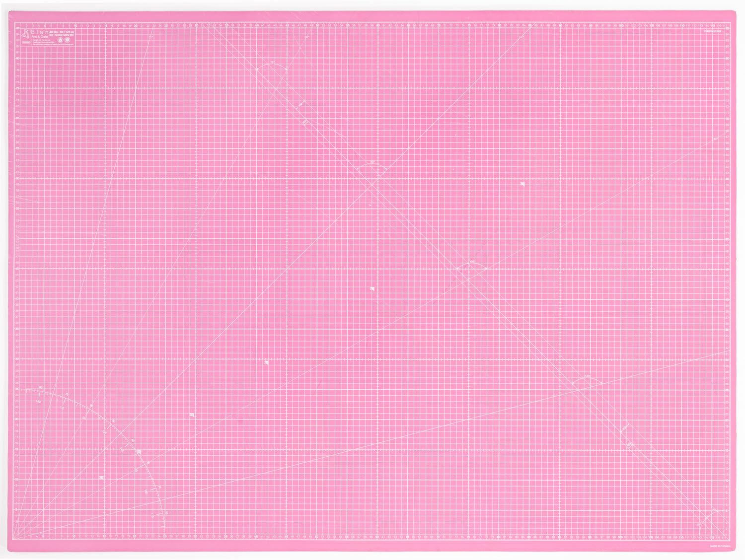Elan カッターマット 手芸用品 両面仕様 A0 120 x 90cm ピンクパープル カッティングマット 家庭用 業務用 カッティングマット