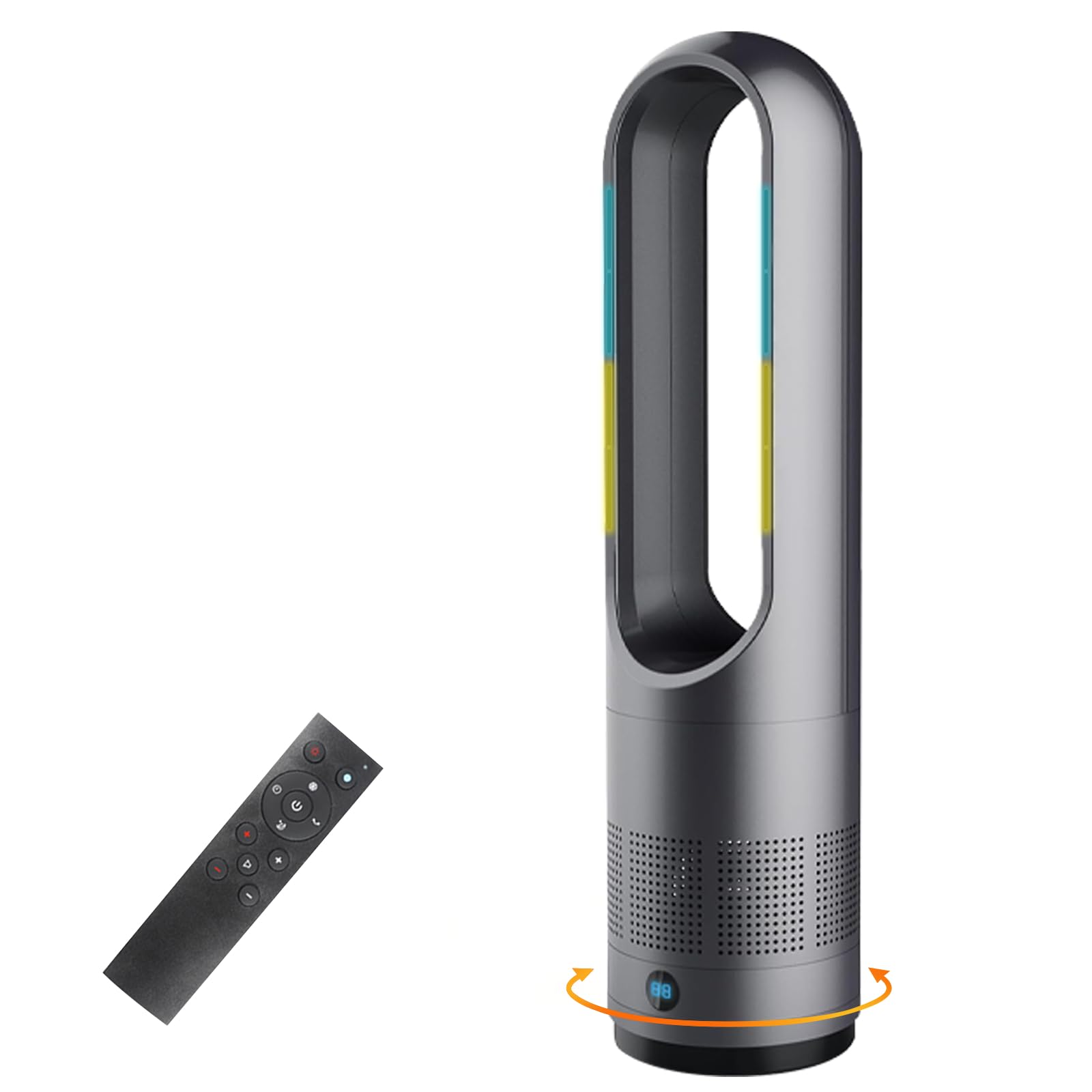 楽天市場】セラミックヒーター【通年使え・瞬間速暖】タワーファン 8