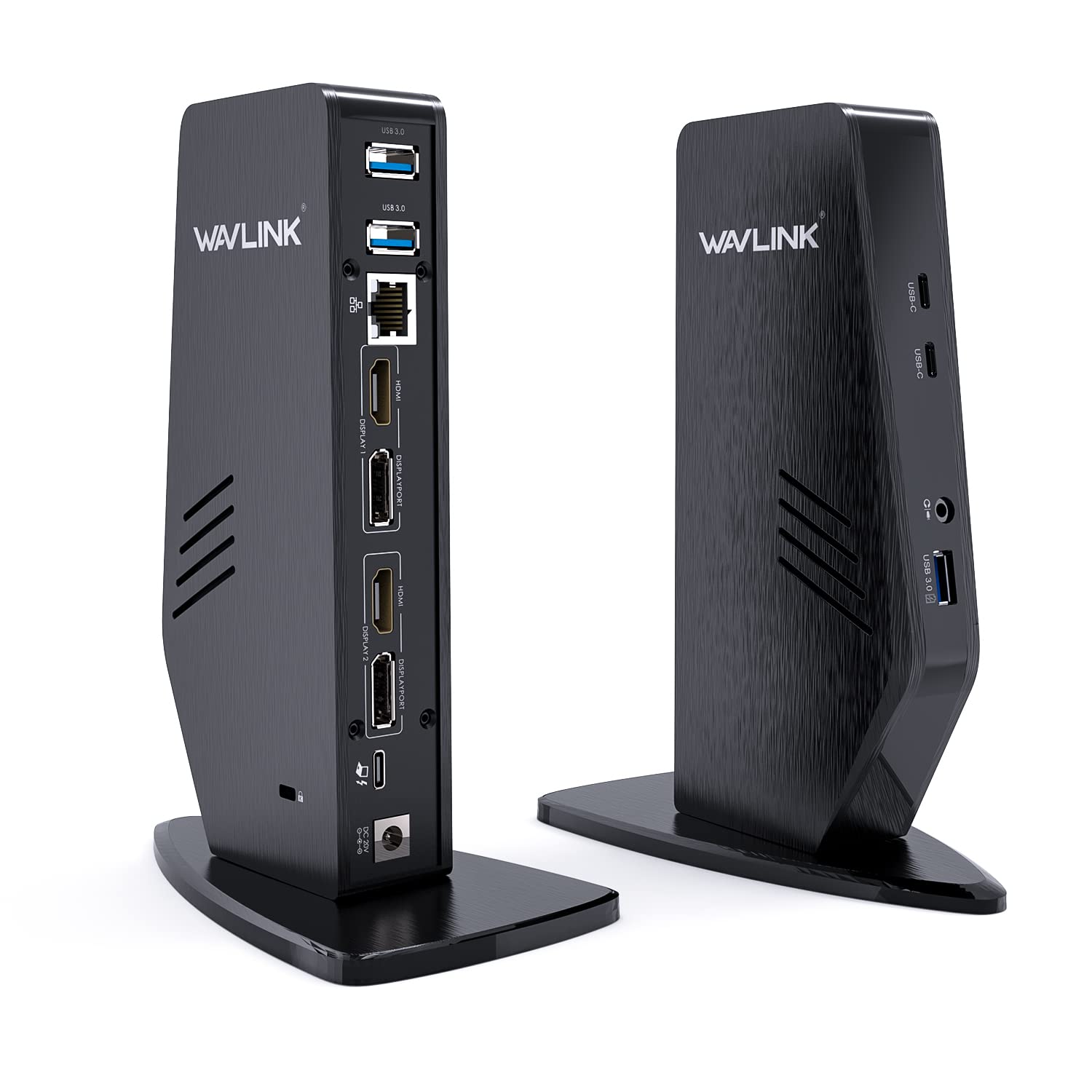 WAVLINK USB-C ドッキングステーション/ユニバーサル デュアル4K シングル5K PD60Ｗ 13-in-1 最大5K（5120x2880 @ 60Hz）ディスプレイ出力 5KDP出力 4K HDMI出力 USB-Cポート USB-A 3.0ポ