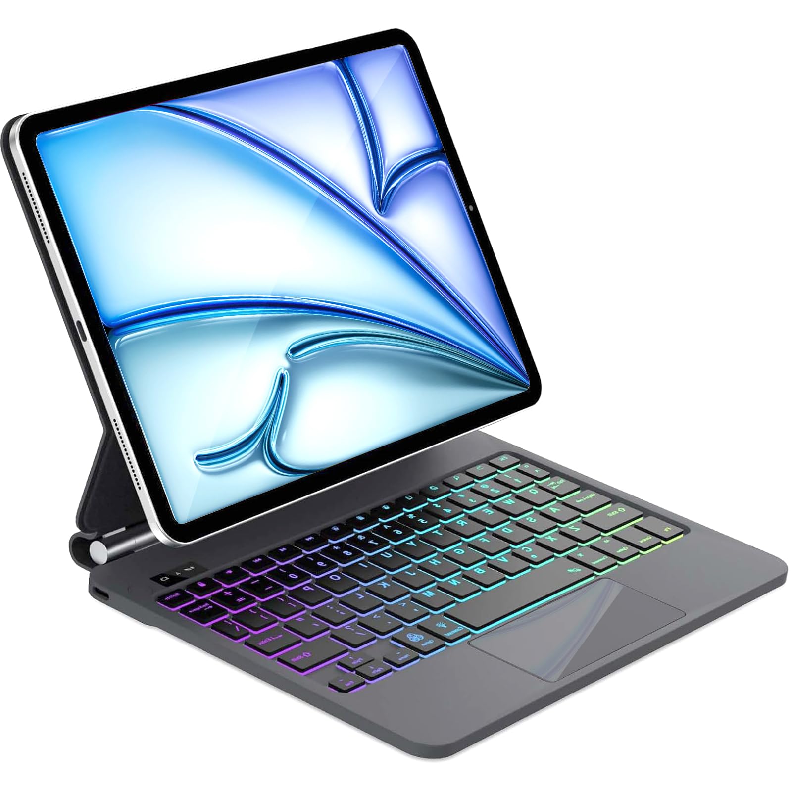 IVEOPPE【2025年新モデル】マジックキーボード ipad Air (M3/M2) 13インチ ケース ipad pro 12.9インチ 第6/5/4/3世代用 キーボードタッチパッド付き 高感度磁気吸着ケース フローティングデザイン 軽量 横/縦置｜湖南オンライン 11,003円