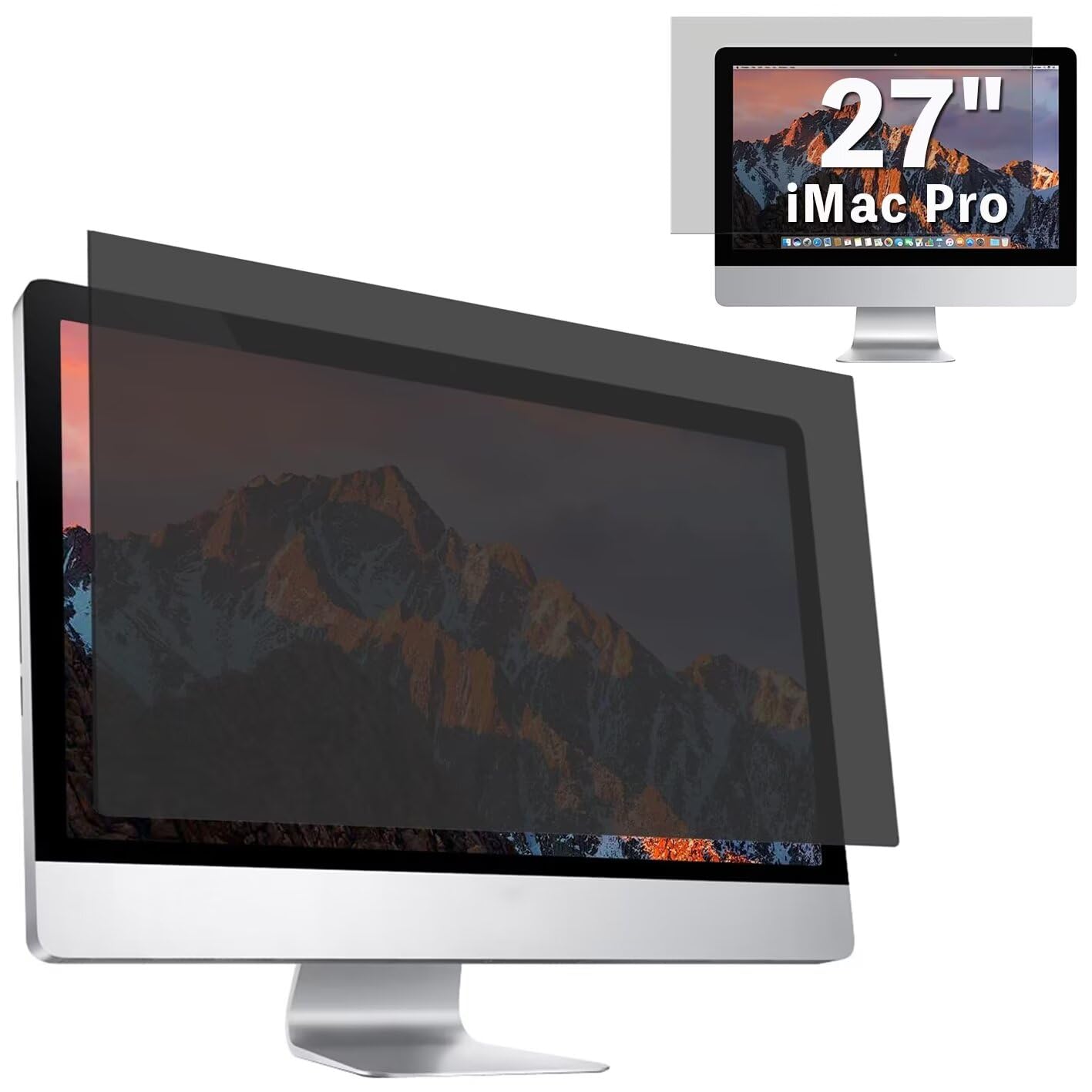 GFCFILM iMac 27インチ/ iMac Pro 向け 覗き見防止フィルター プライバシーフィルター ブルーライトカット 反射防止 PC パソコン モニター のぞき見防止 画面保護フィルム 保護シート 着脱簡単 両面使用