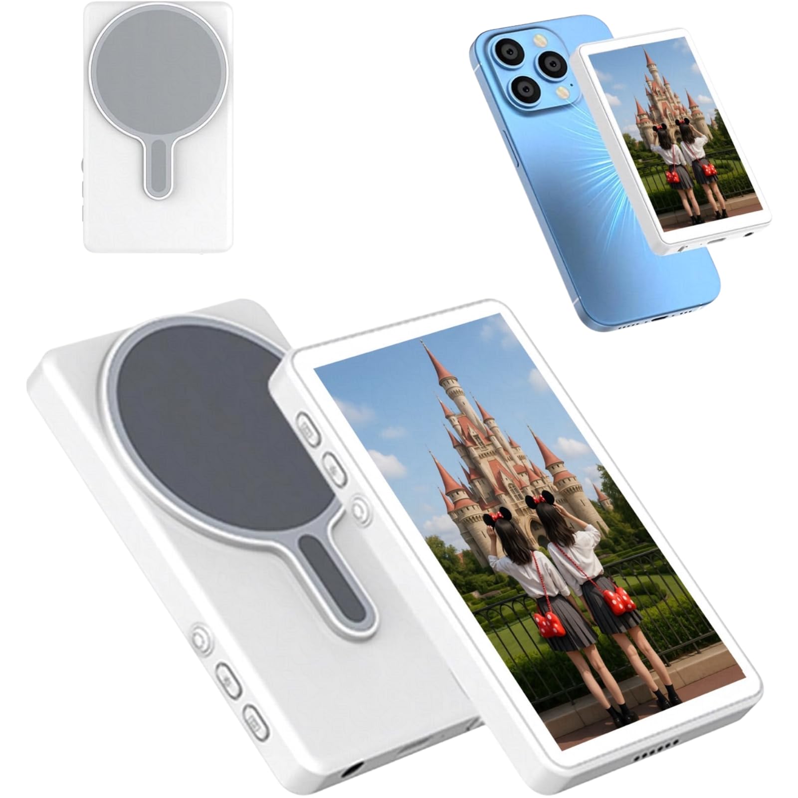 楽天市場】自撮りモニター自撮りカメラiphoneミラーリングスマホ用背面