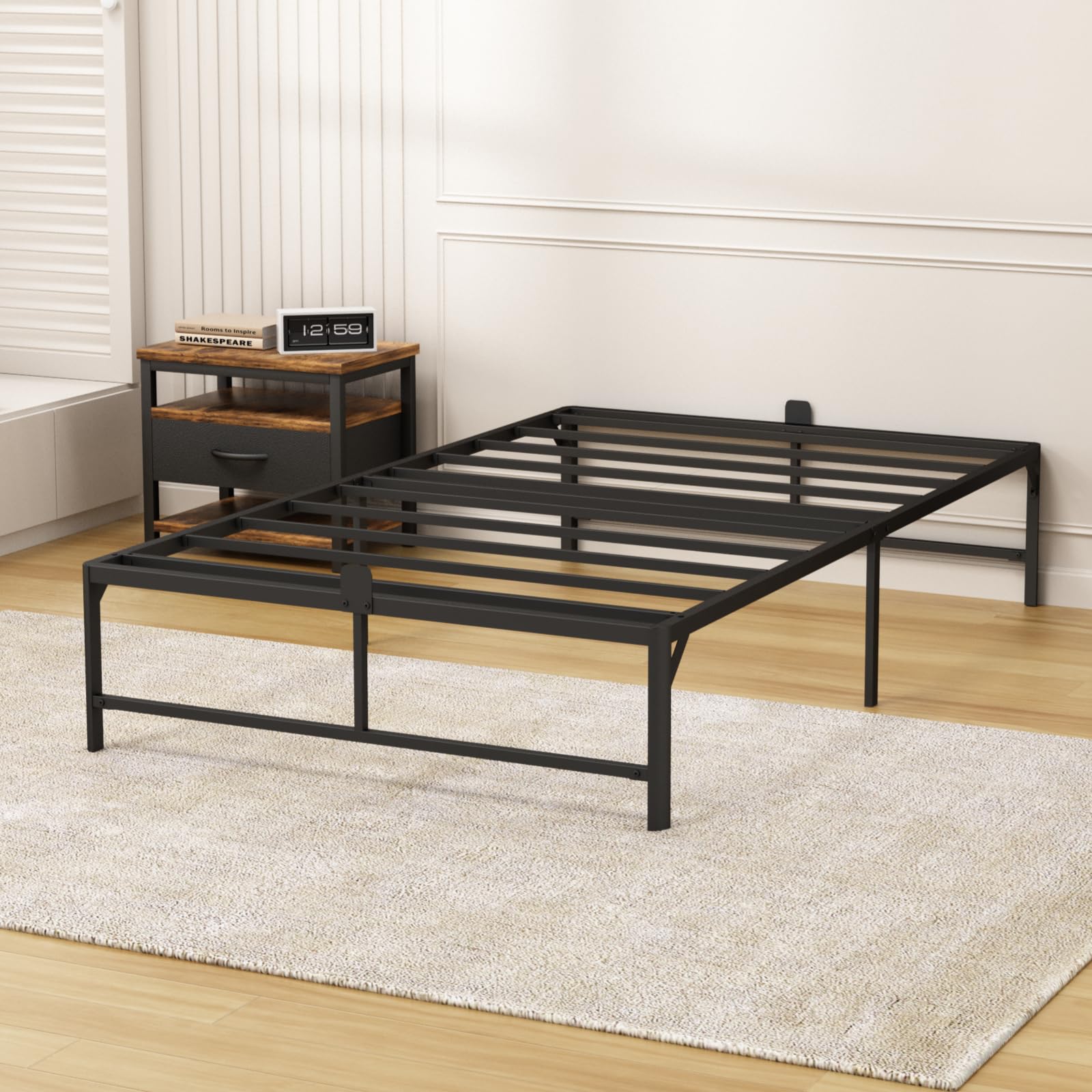 楽天市場】Z-HOMベッドフレームダブル単品ダブルベッド耐荷重600kg収納