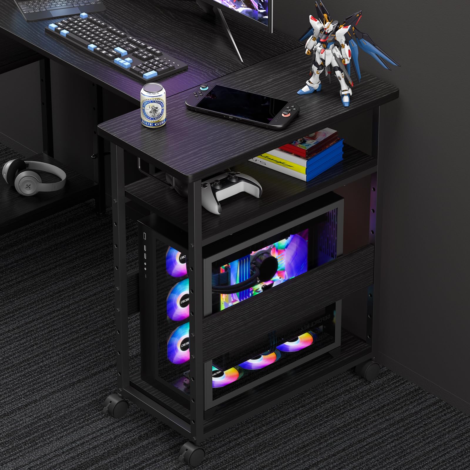 光さん専用　パソコン3台 楽天市場】【幅60×奥行30×高さ70cm】パソコンワゴン キャスター