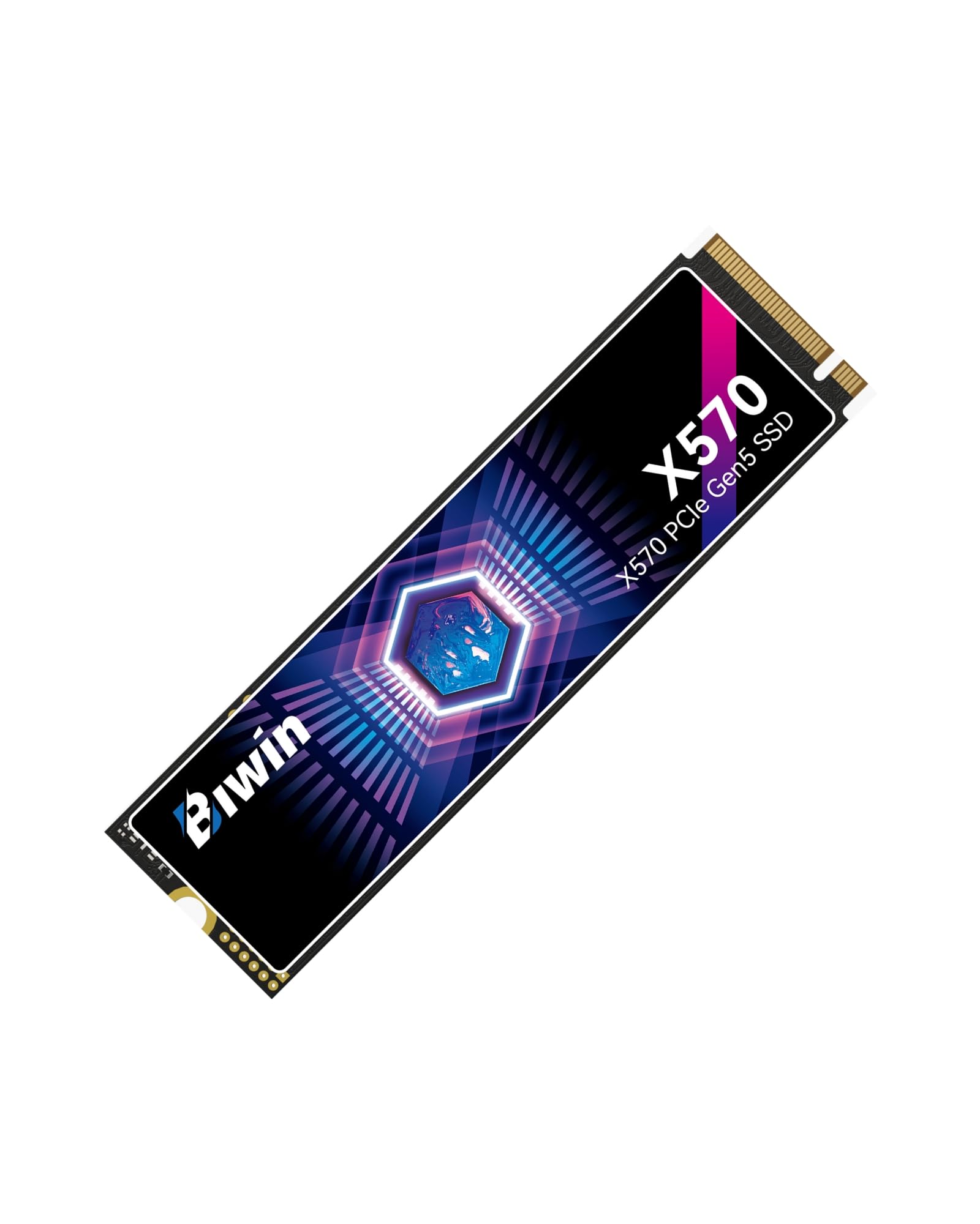 Biwin X570 PCIe Gen5.0 M.2 SSD 4TB Gen5&times;4 最大読込：14500MB/s NVMe2.0 M.2 Type 2280 PCIe 片面実装 内蔵SSD 低消費電力 TLC 高耐久 メーカー5年保証｜湖南オンライン