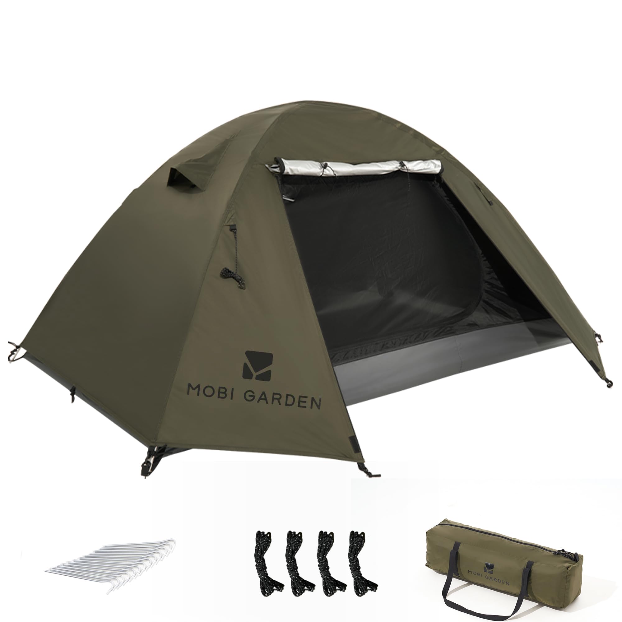 楽天市場】MOBI GARDEN テント 2-3人用 キャンプテント 自立式 前室