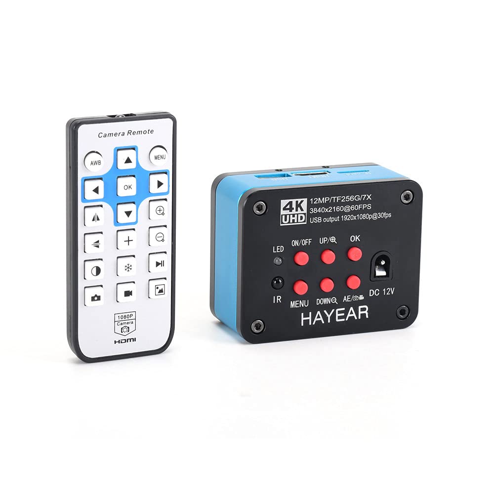 HAYEAR 4K UDH 2160P 1080P HDMI USB 産業用顕微鏡カメラ 機械 PCB ボード CPU修理 はんだ付け用 PCサポート Windows/Mac/Linuxシステム