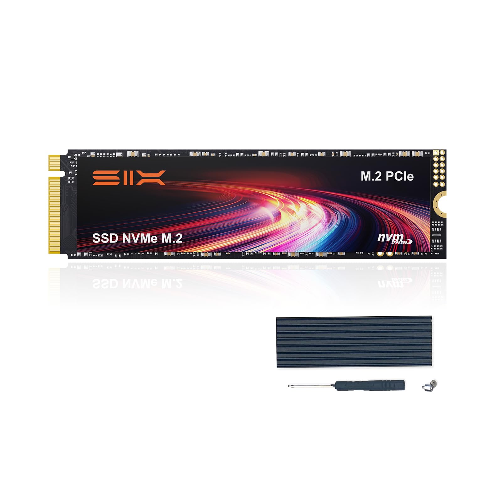 SIX X4000 1TB M.2 SSD PCIe Gen3x4 NVMe 内蔵SSD - 最大読み取り速度3400MB/s、最大書き込み速度2600MB/s