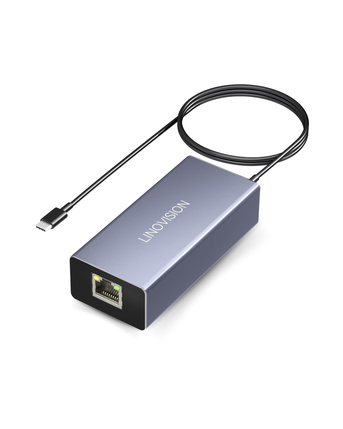 LINOVISION POEからUSB-Cへのコンバーター、1本のケーブルでデータと充電、IEEE802.3af/at POEからUSBタイプCへの変換、10/100Mbpsイーサネット、9V/2.22Aまたは5V/2A出力、携帯電話やタブレットに適用