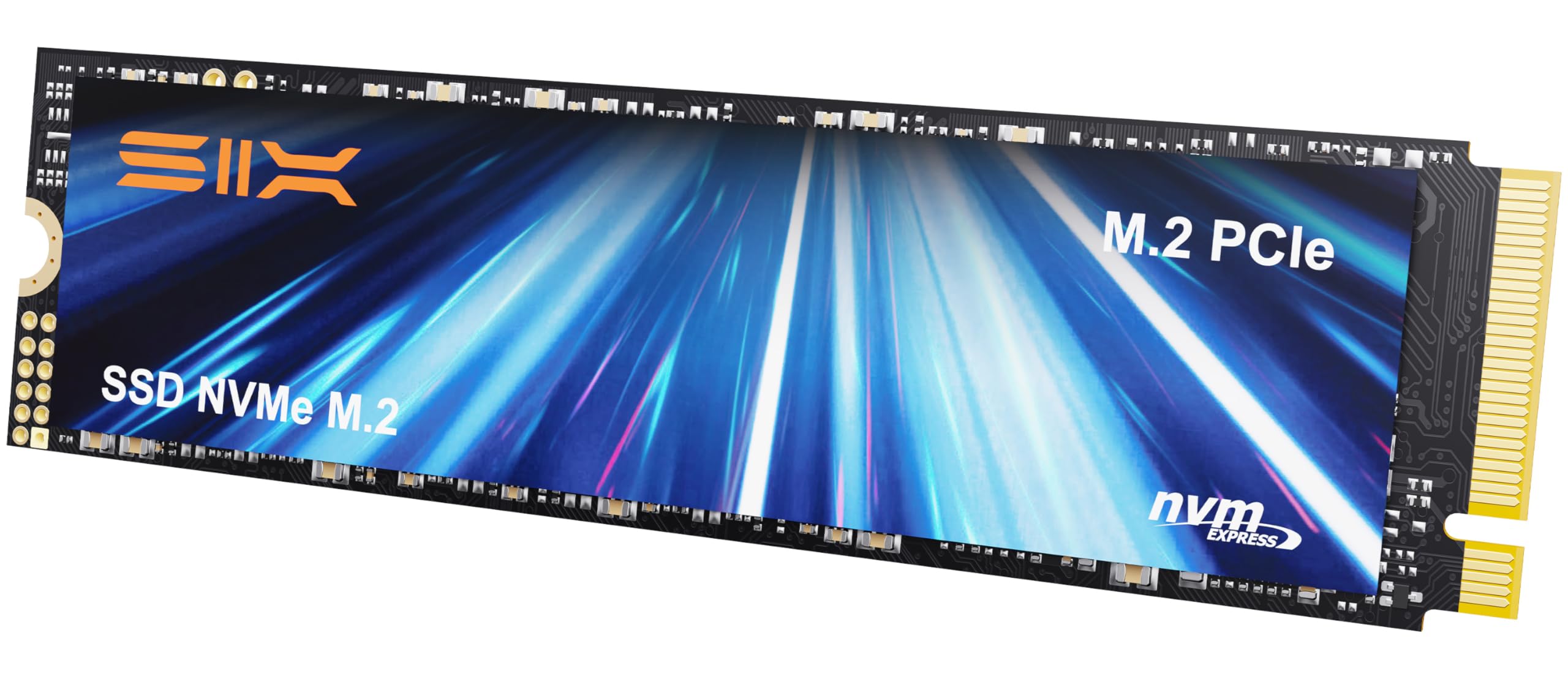 SIX NVMe M.2 SSD 1TB - PCIe Gen5.0x4対応 最大14,300MB/s転送速度 AIゲーミング強化 ノートPC/デスクトップ用内蔵SSDヒートシンク付属