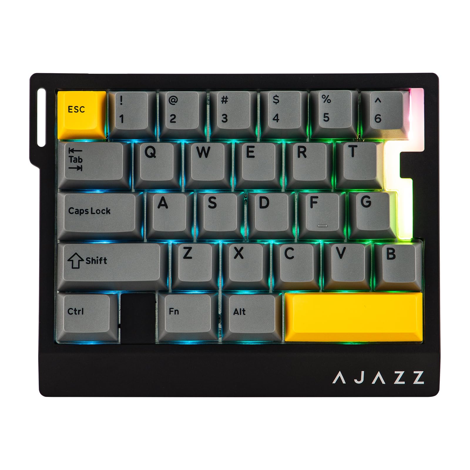 MechLands AJAZZ AK029 高速有線ゲーミングキーボード 8000Hzポーリング 29キー 片手用キーボード 磁気スイッチ付き アクチュエーション調整可能 RGBバックライト アルミプレート搭載 Windows/Mac対応 (Black)