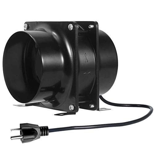 Hon&Guan ダクトファン 100mm 塗装ブース用換気扇 【インボイス制度登録店】 軸流ファン ダクト用排風機 中間取付 丸形タイプ 新型 軽量 コンパクト 取り付け簡単 (100mm)