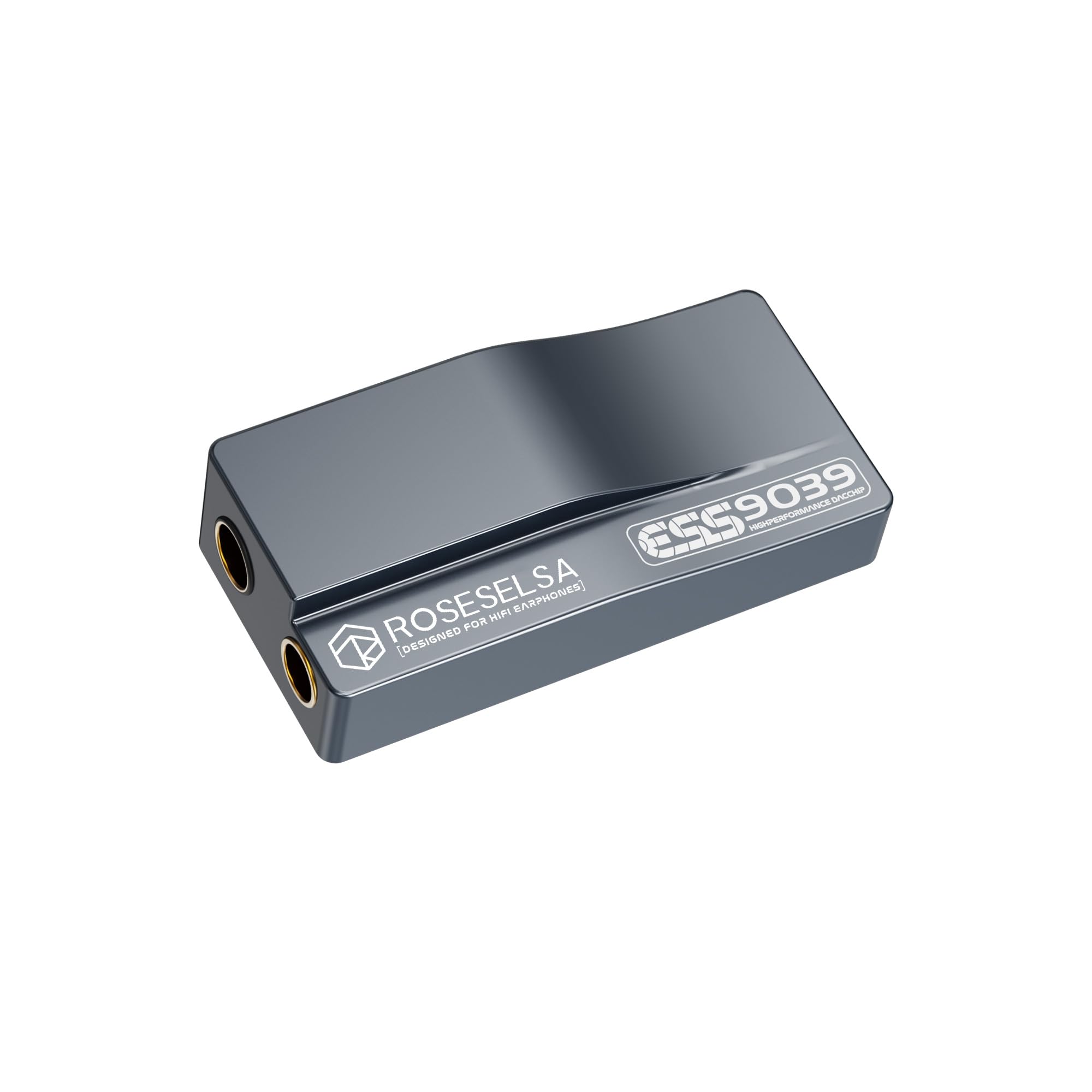 HiFiGo ROSESELSA RS9039 ポータブル DAC アンプ、ES9039Q2M チップと DSD256 を搭載した 3.5mm および 4.4mm 出力用ヘッドフォンアンプ (Type-C+ ライトニングケーブル)｜湖南オンライン